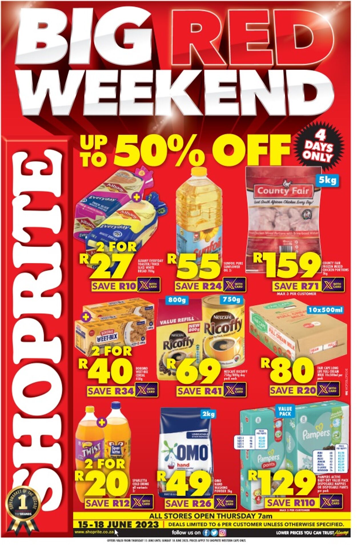 Shoprite Promotional Leaflet Gauteng Valid from 15.06 to 18.06