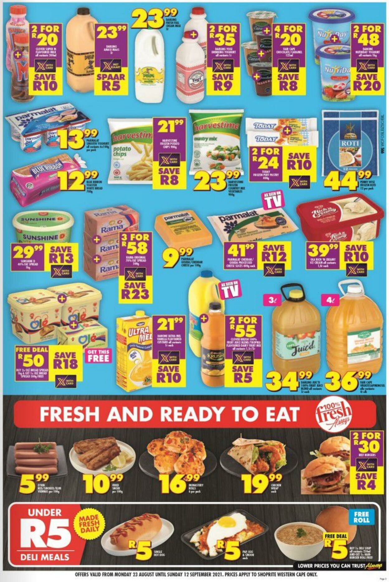 Shoprite Promotional Leaflet - Valid from 23.08 to 12.09 - Page nb 3 ...