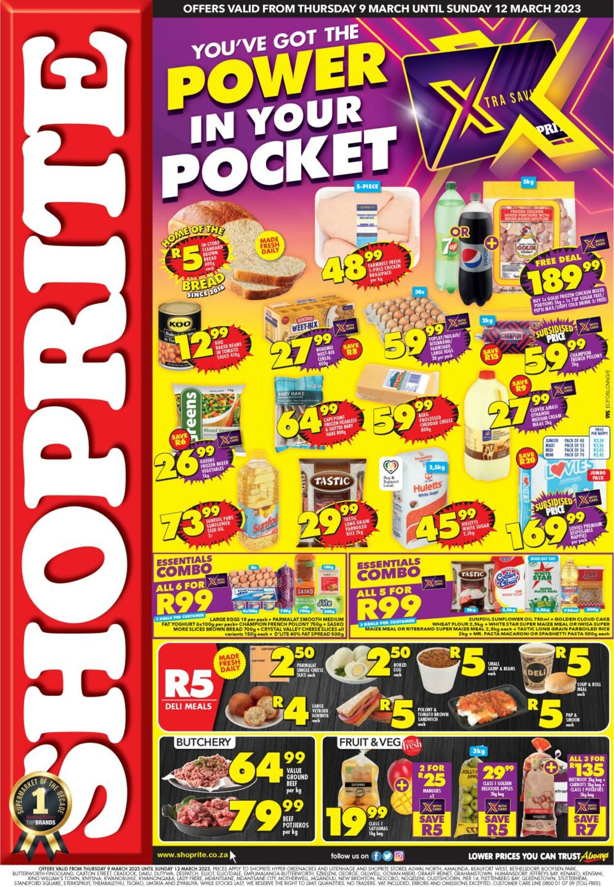 Shoprite Promotional Leaflet - Valid from 09.03 to 12.03 - Page nb 1 ...