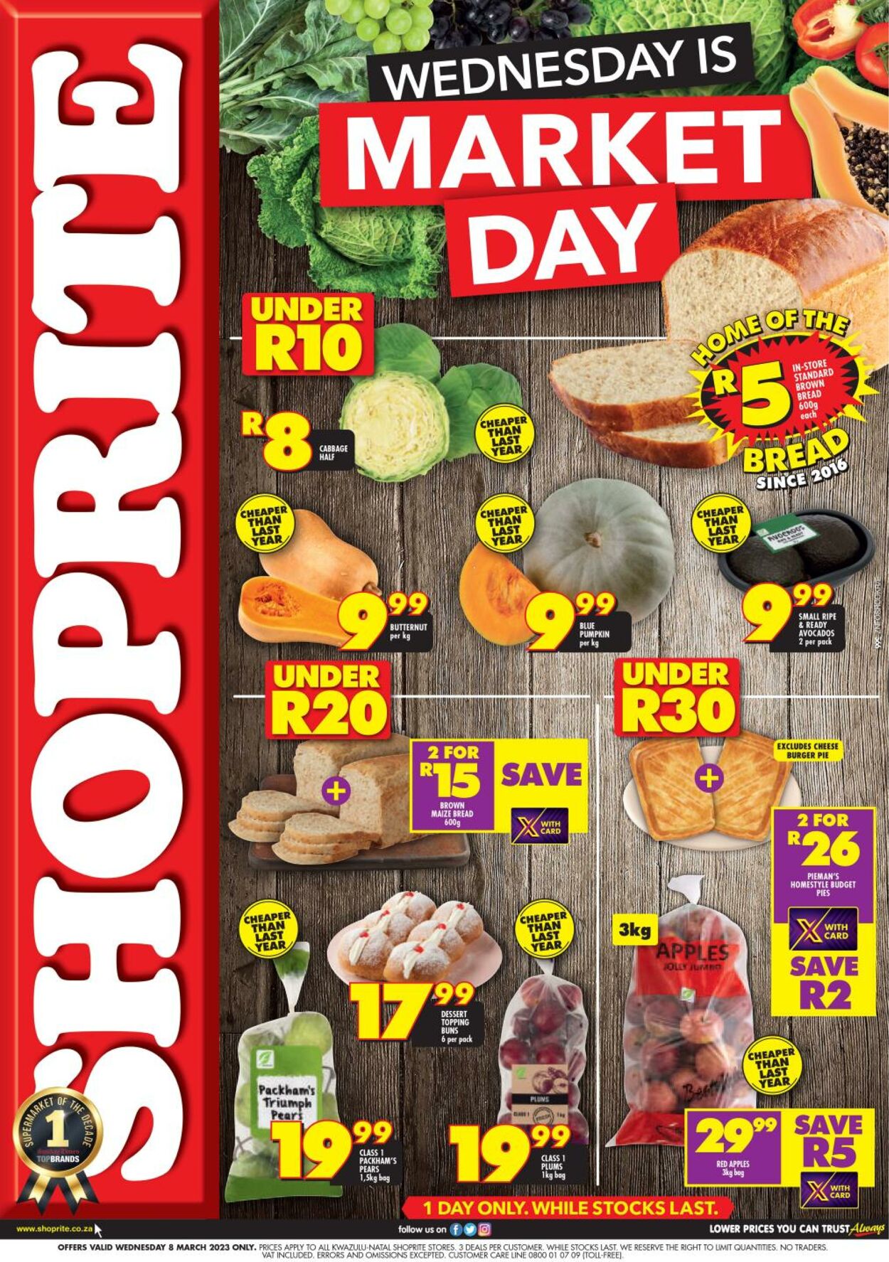 Shoprite Promotional Leaflet - Valid from 08.03 to 08.03 - Page nb 1 ...