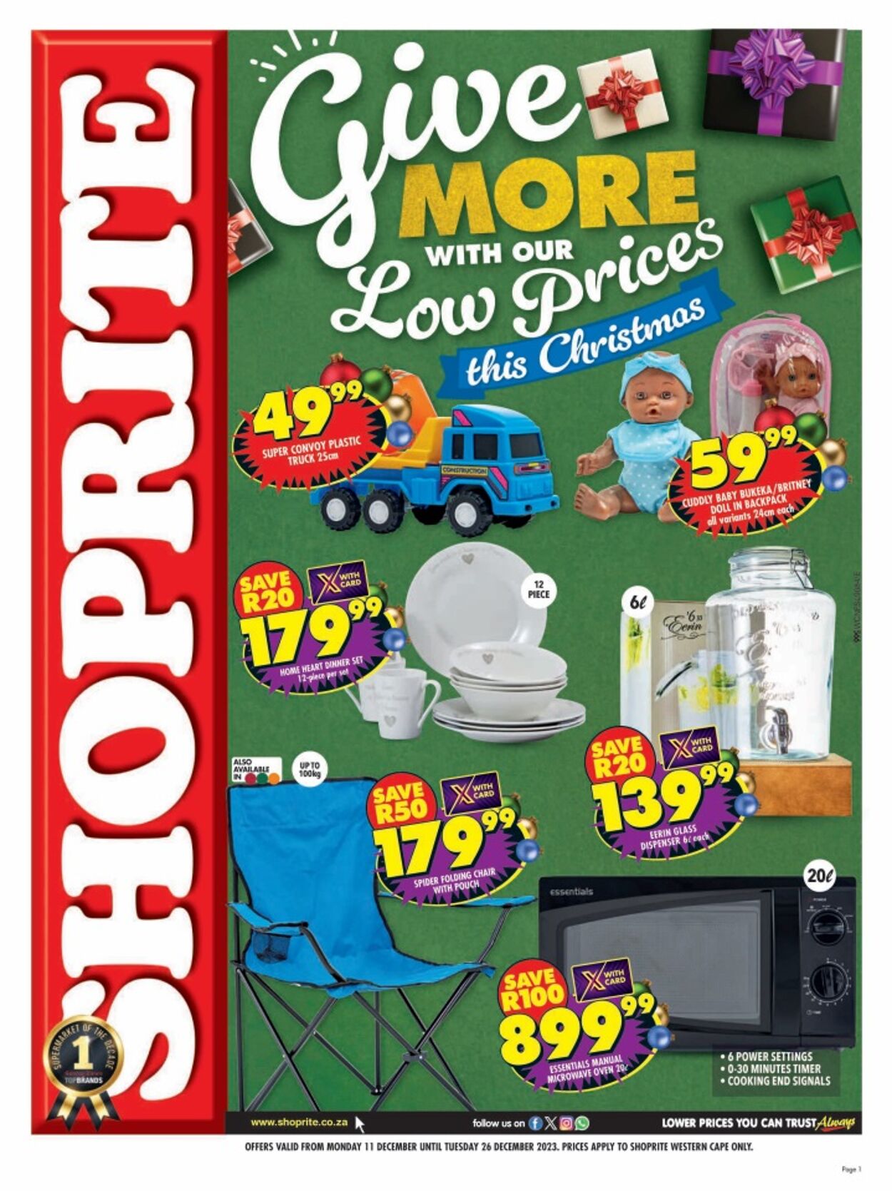 Shoprite Promotional Leaflet - Gauteng - Valid From 11.12 To 26.12 ...