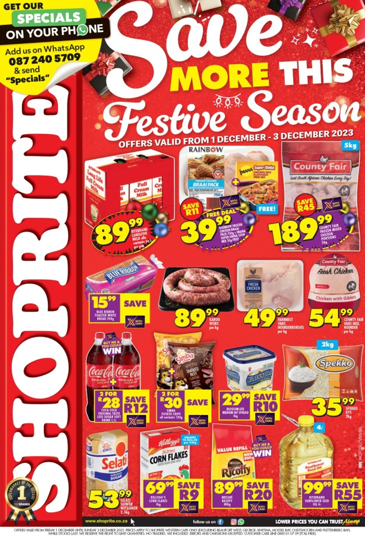 Shoprite Promotional Leaflet - Gauteng - Valid from 01.12 to 03.12 ...