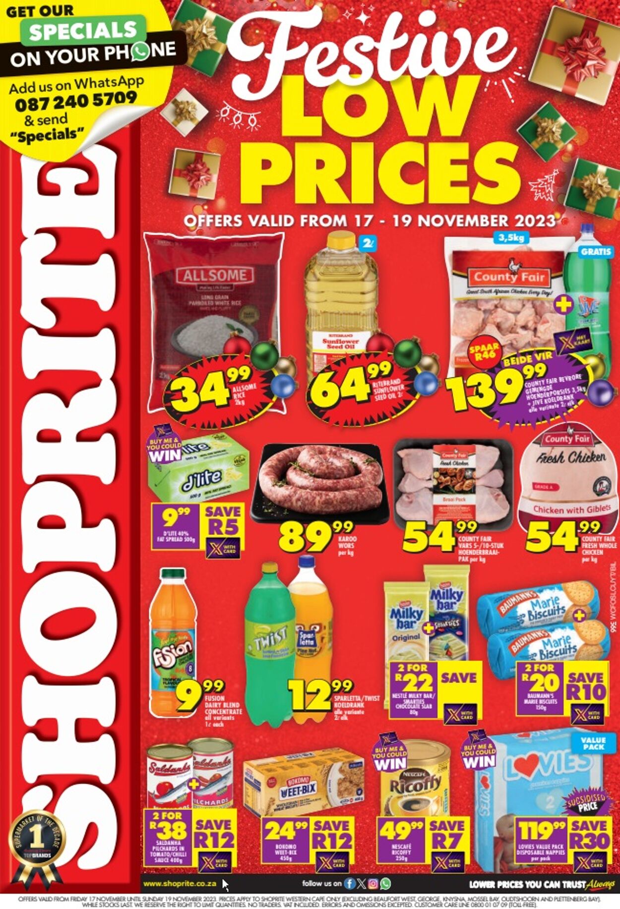 Shoprite Promotional Leaflet - Gauteng - Valid from 17.11 to 19.11 ...