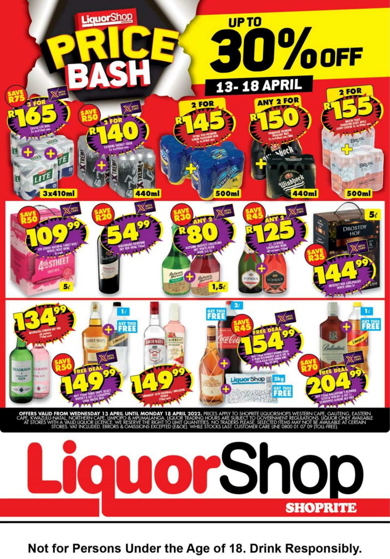 Shoprite Promotional Leaflet - Valid from 13.04 to 18.04 - Page nb 1 ...