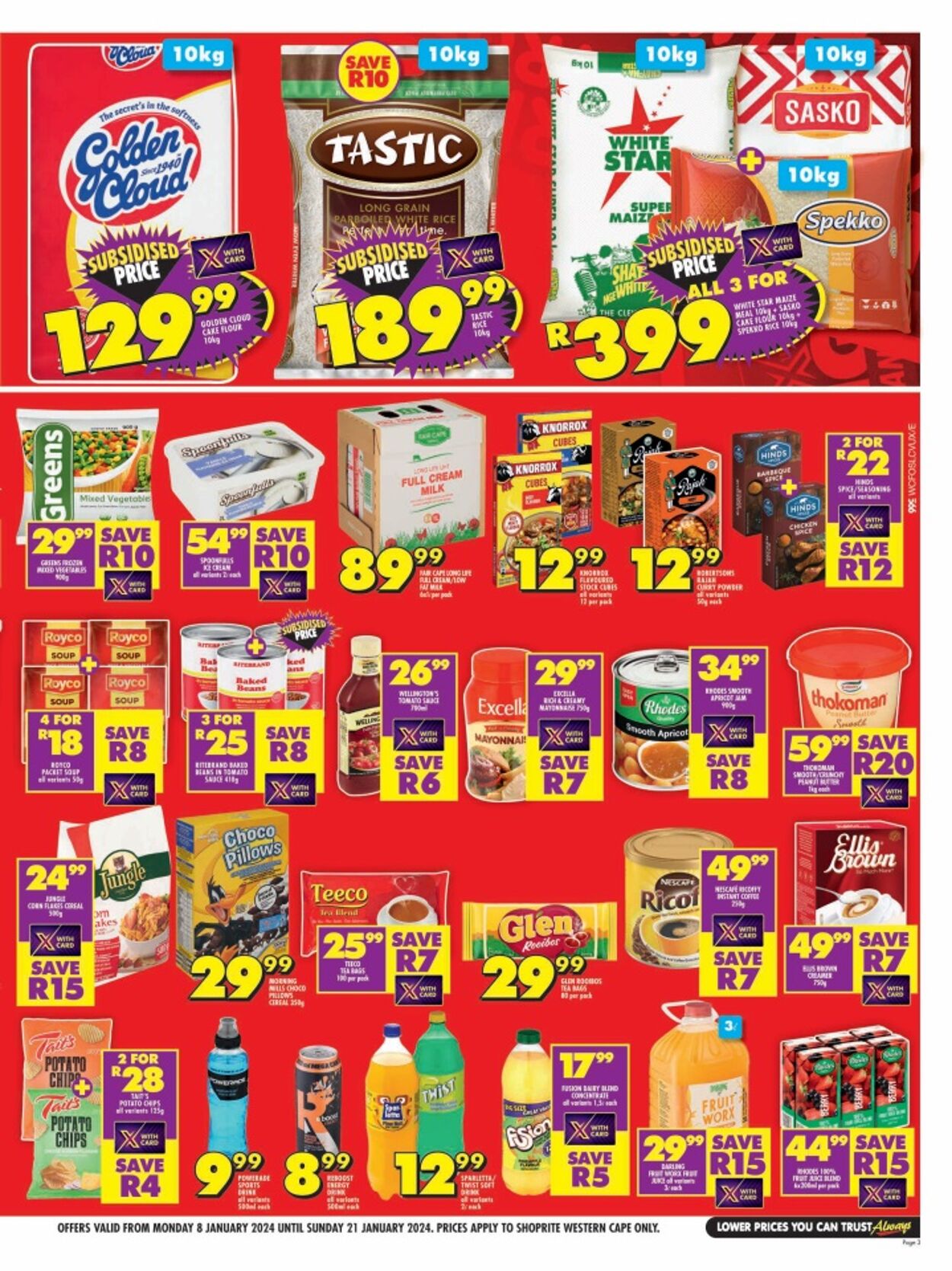 Shoprite Promotional Leaflet Gauteng Valid from 21.01 to 21.01 Page nb 1