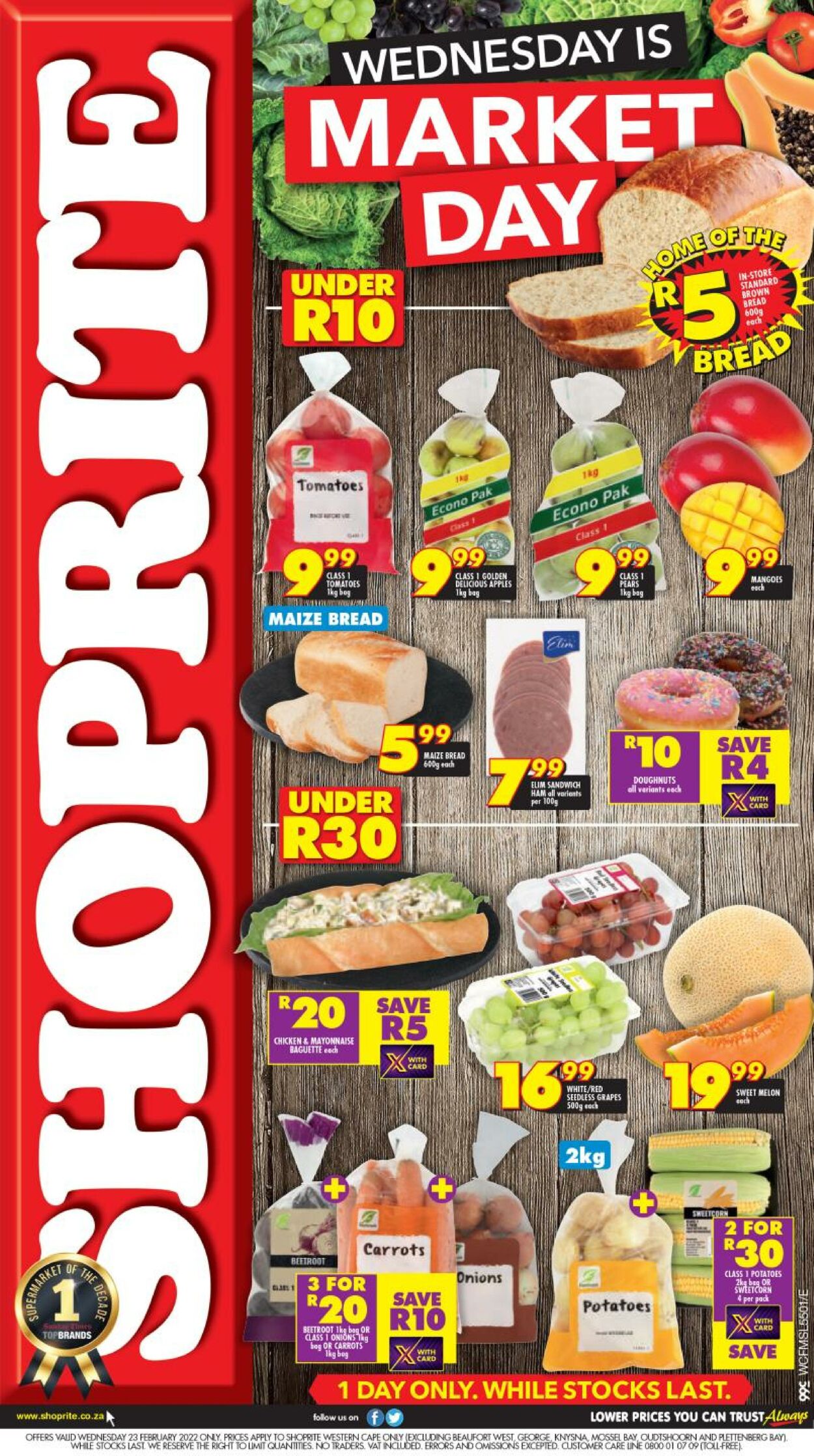 Shoprite Promotional Leaflet - Valid from 23.02 to 23.02 - Page nb 1 ...