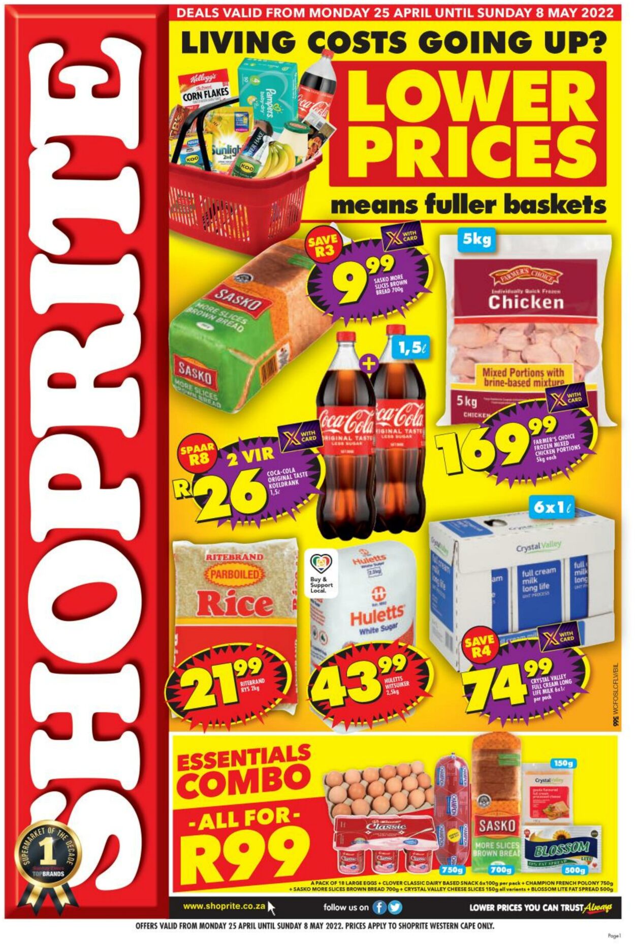 Shoprite Promotional Leaflet - Valid from 25.04 to 08.05 - Page nb 1 ...