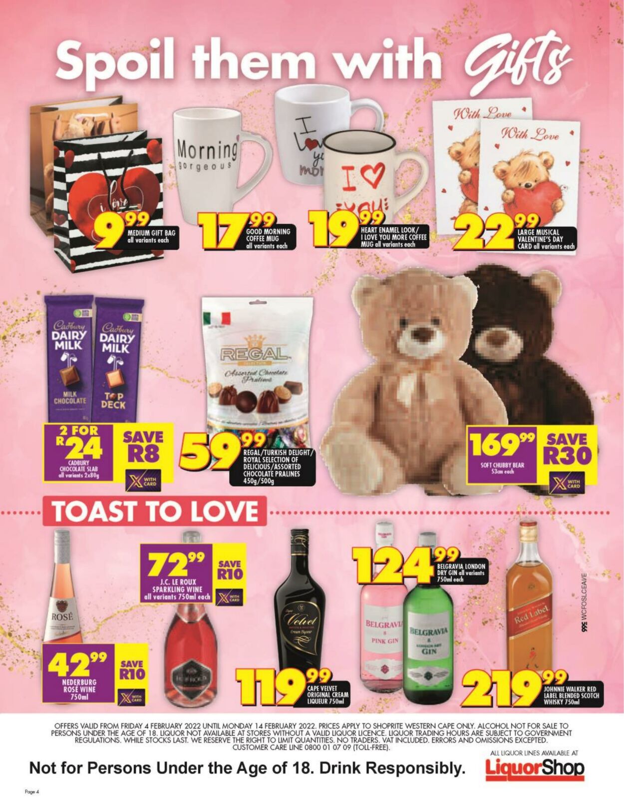 Shoprite Promotional Leaflet Valentine's Day 2022 Valid from 04.02