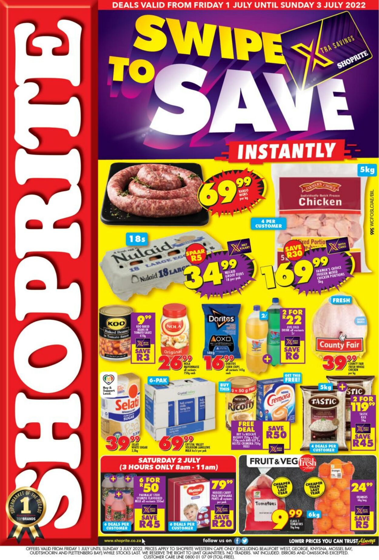 Shoprite Promotional Leaflet - Valid from 01.07 to 03.07 - Page nb 1 ...