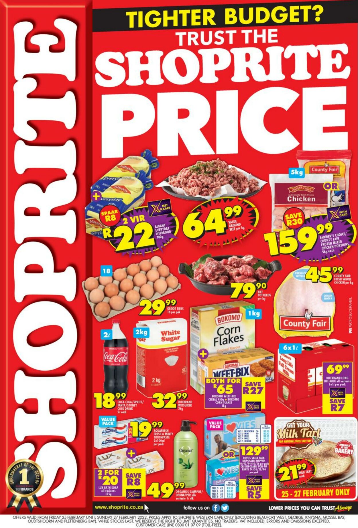 Shoprite Promotional Leaflet - Valid from 25.02 to 27.02 - Page nb 1 ...