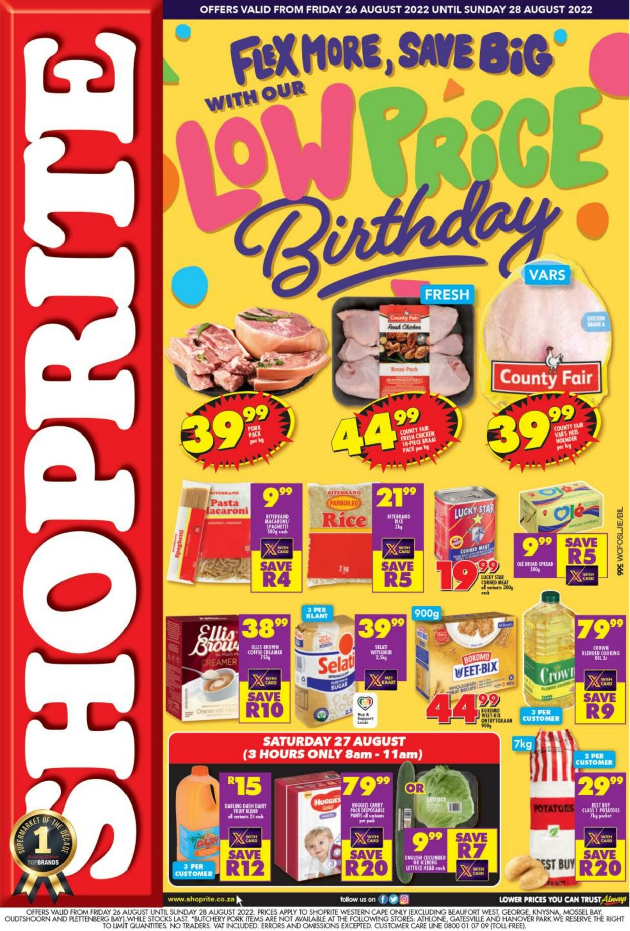 Shoprite Promotional Leaflet - Valid from 26.08 to 28.08 - Page nb 1 ...