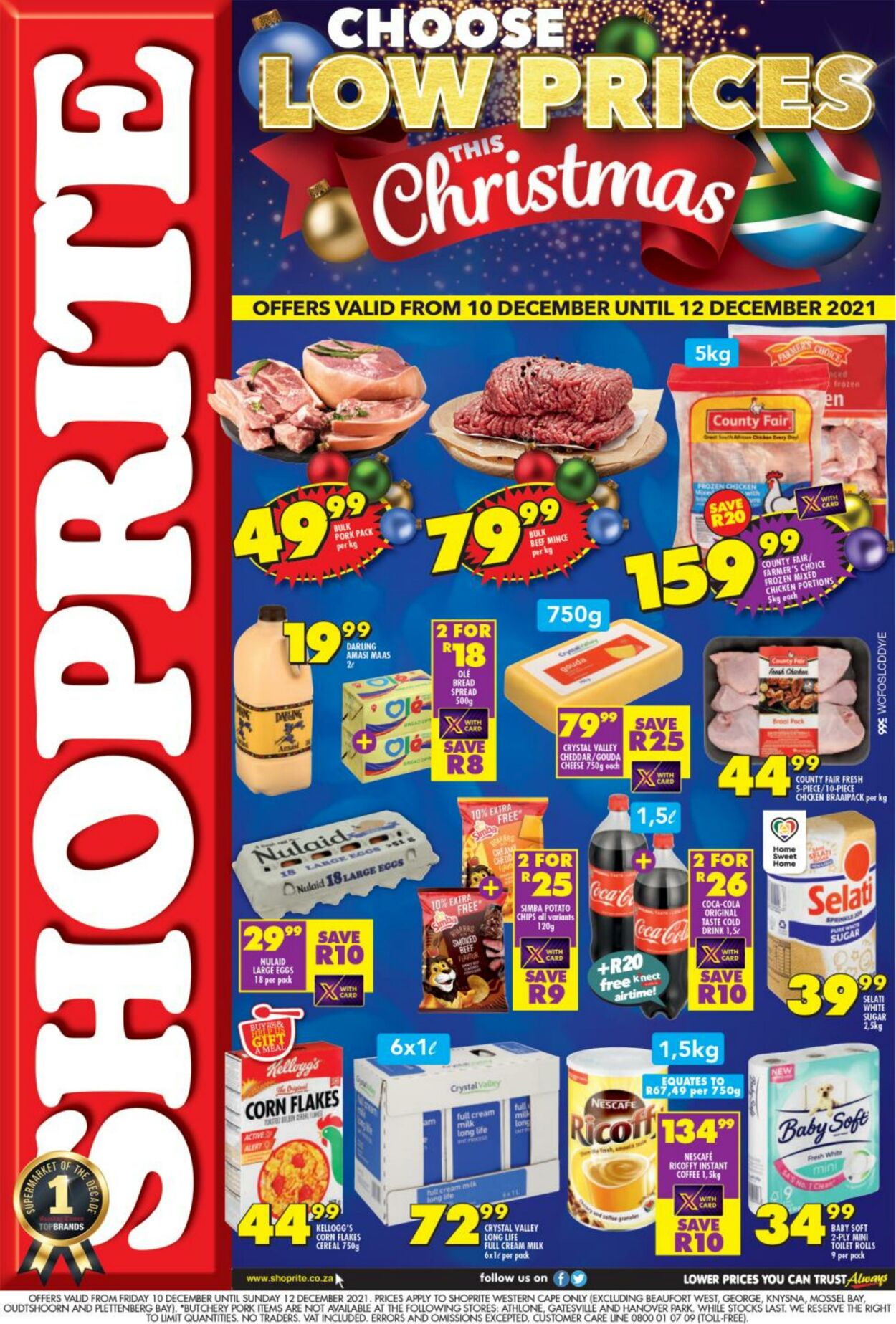 Shoprite Promotional Leaflet Valid from 10.12 to 12.12 Page nb 1