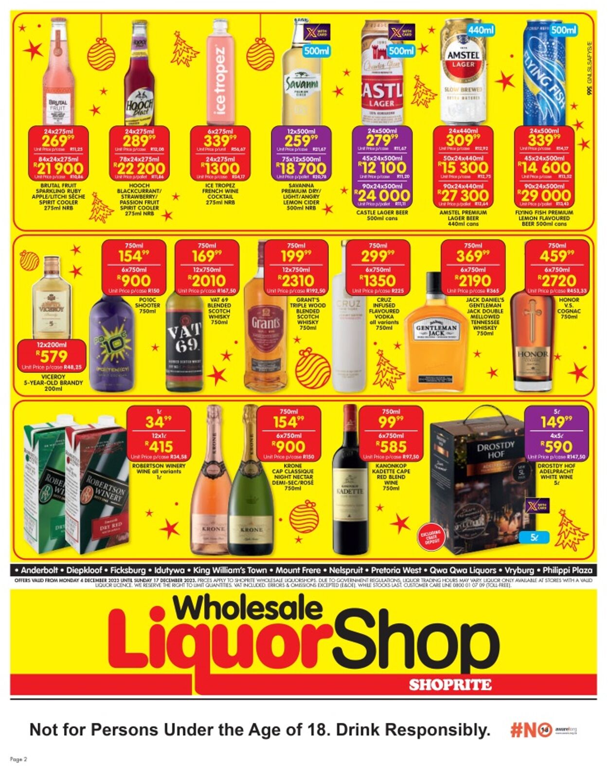 Shoprite Promotional Leaflet - Gauteng - Valid from 04.12 to 17.12 ...