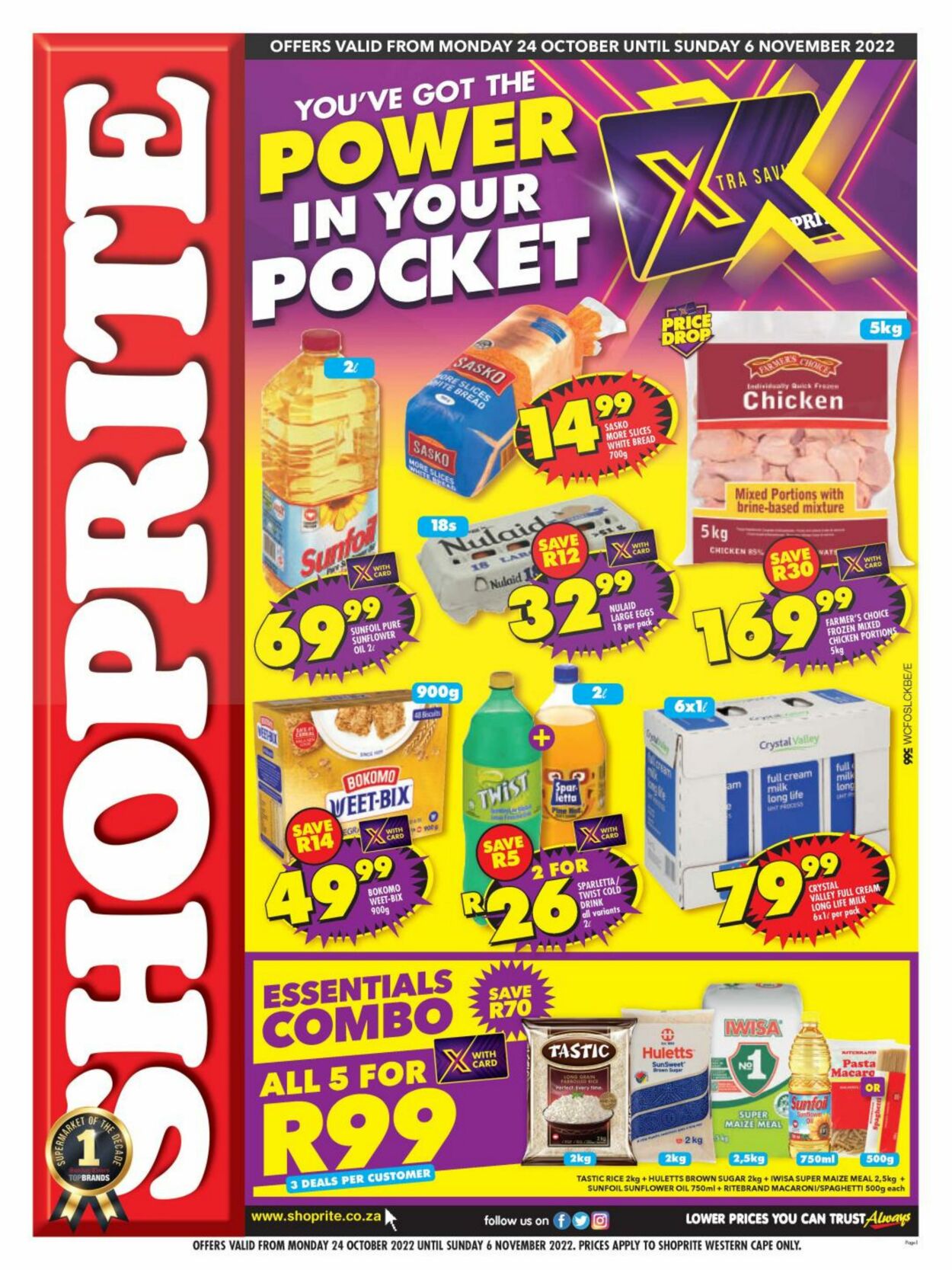 Shoprite Promotional Leaflet Valid from 24.10 to 06.11 Page nb 1