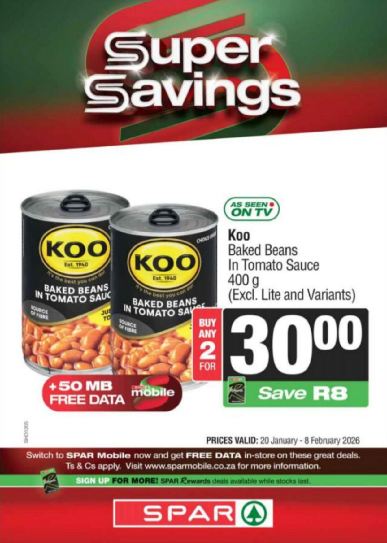 Special Spar 20.01.2026 - 08.02.2026