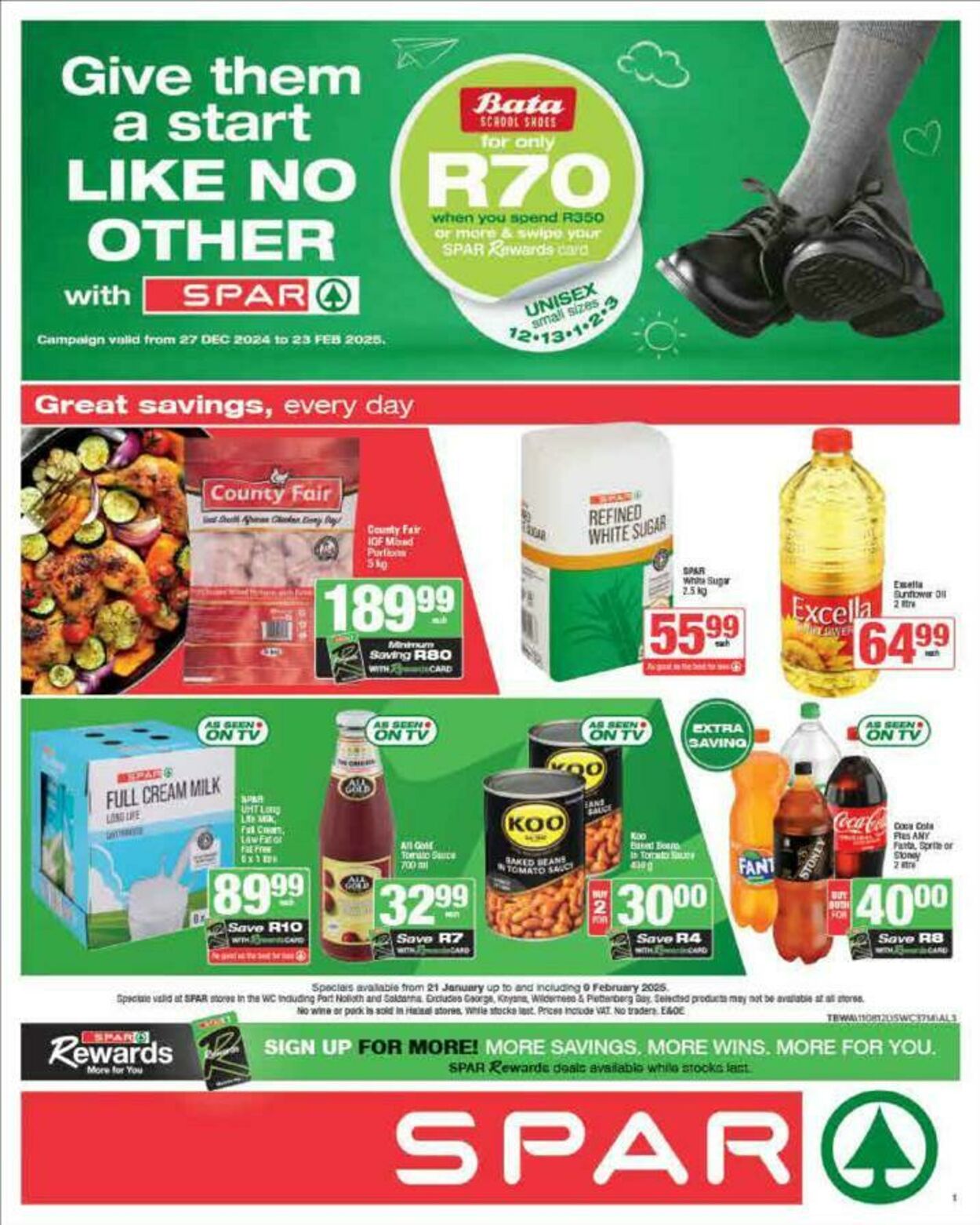 Special Spar - SuperSpar - Valid until 09 Feb, SA only 21 Jan, 2025 - 9 Feb, 2025