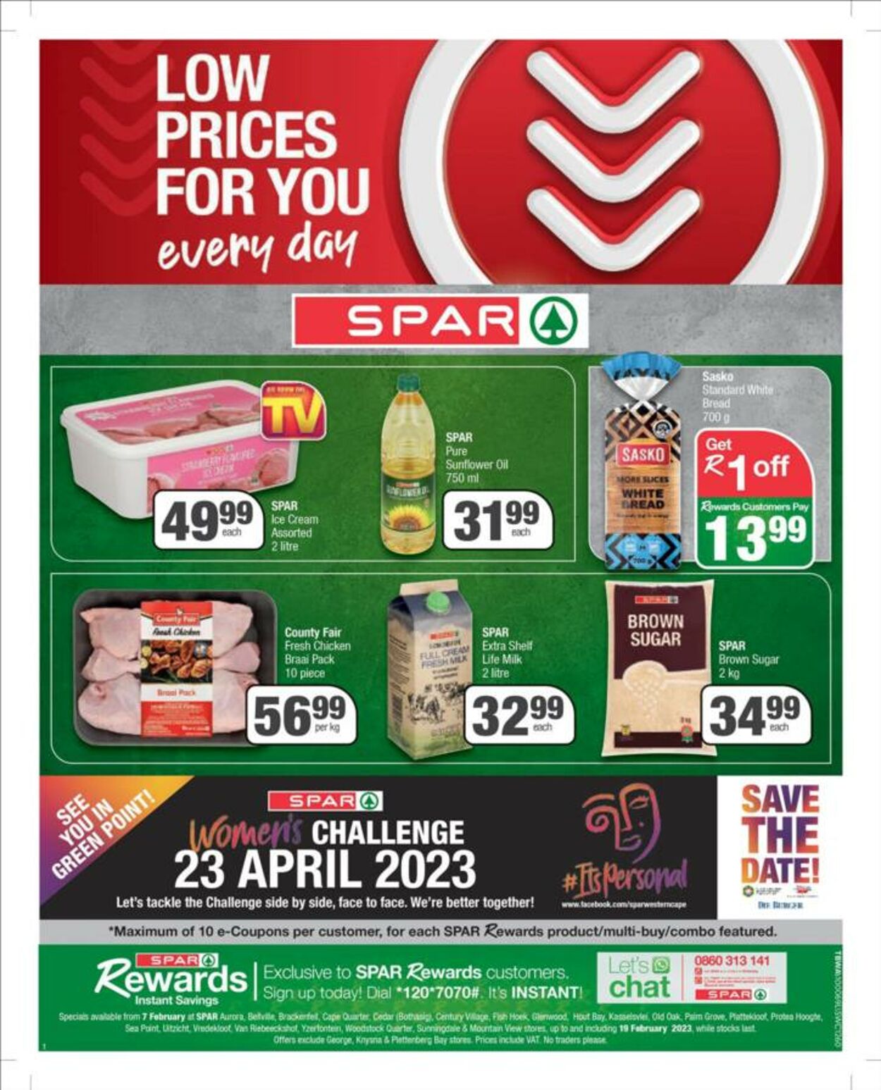 Spar Promotional Leaflet Valid from 07.02 to 19.02 Page nb 1 za