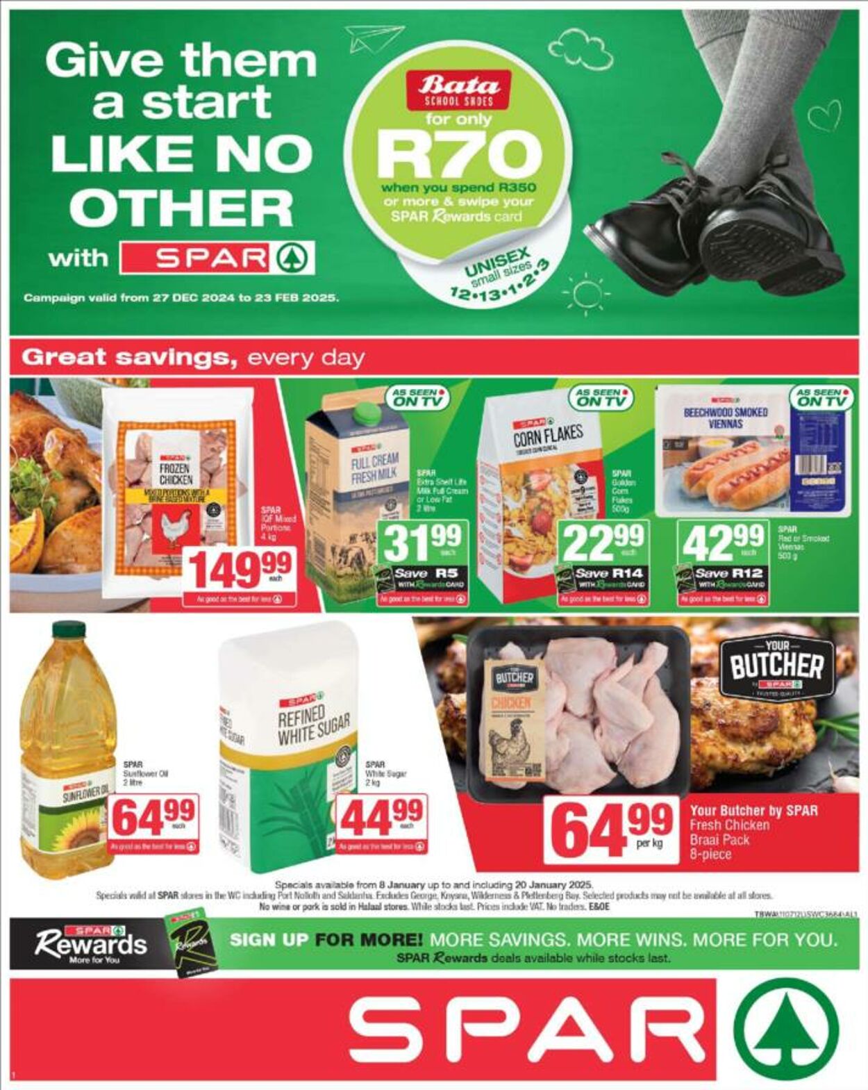 Special Spar - SuperSpar - Valid until 20 Jan, SA only 8 Jan, 2025 - 20 Jan, 2025