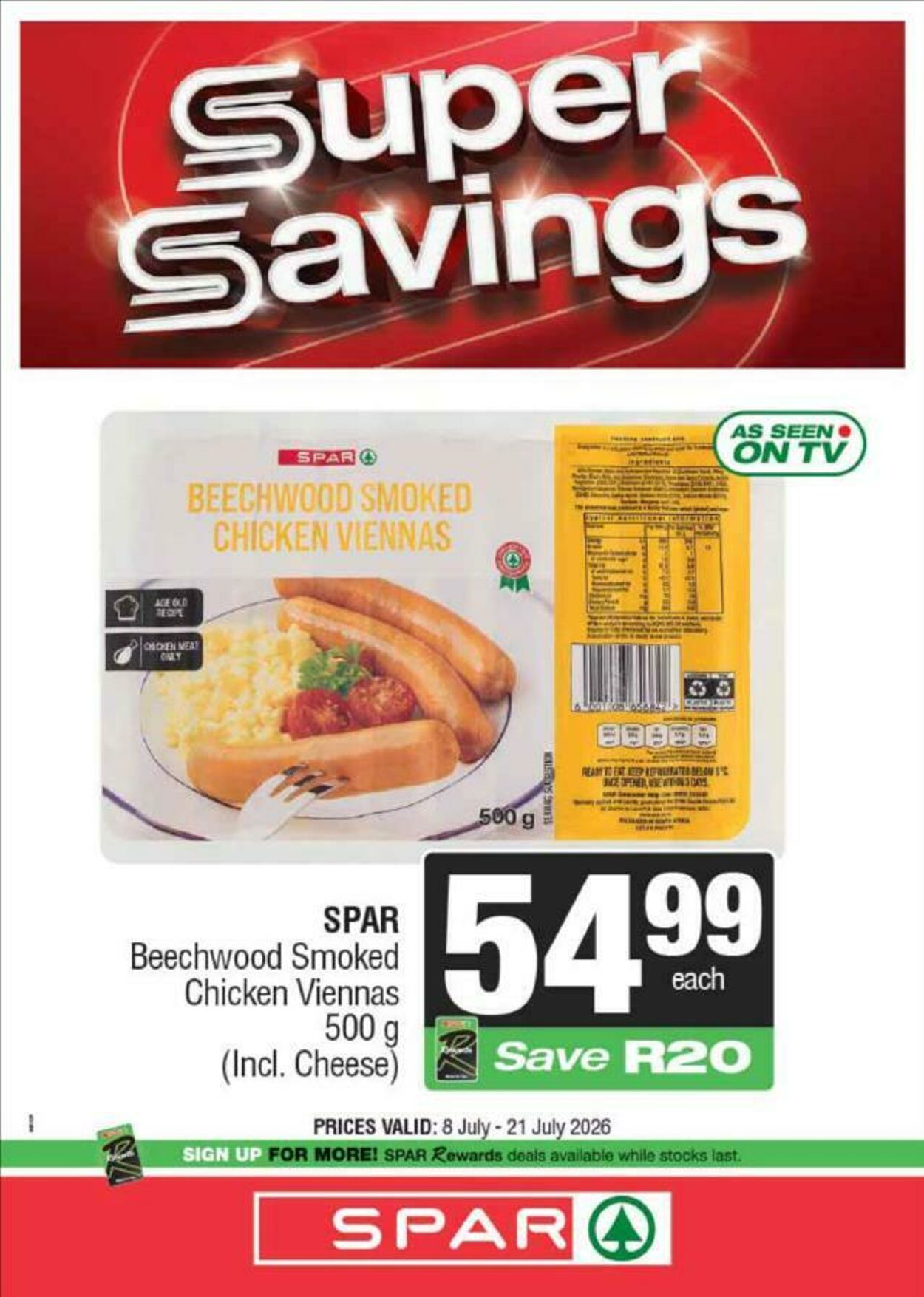 Special Spar 08.07.2026 - 21.07.2026