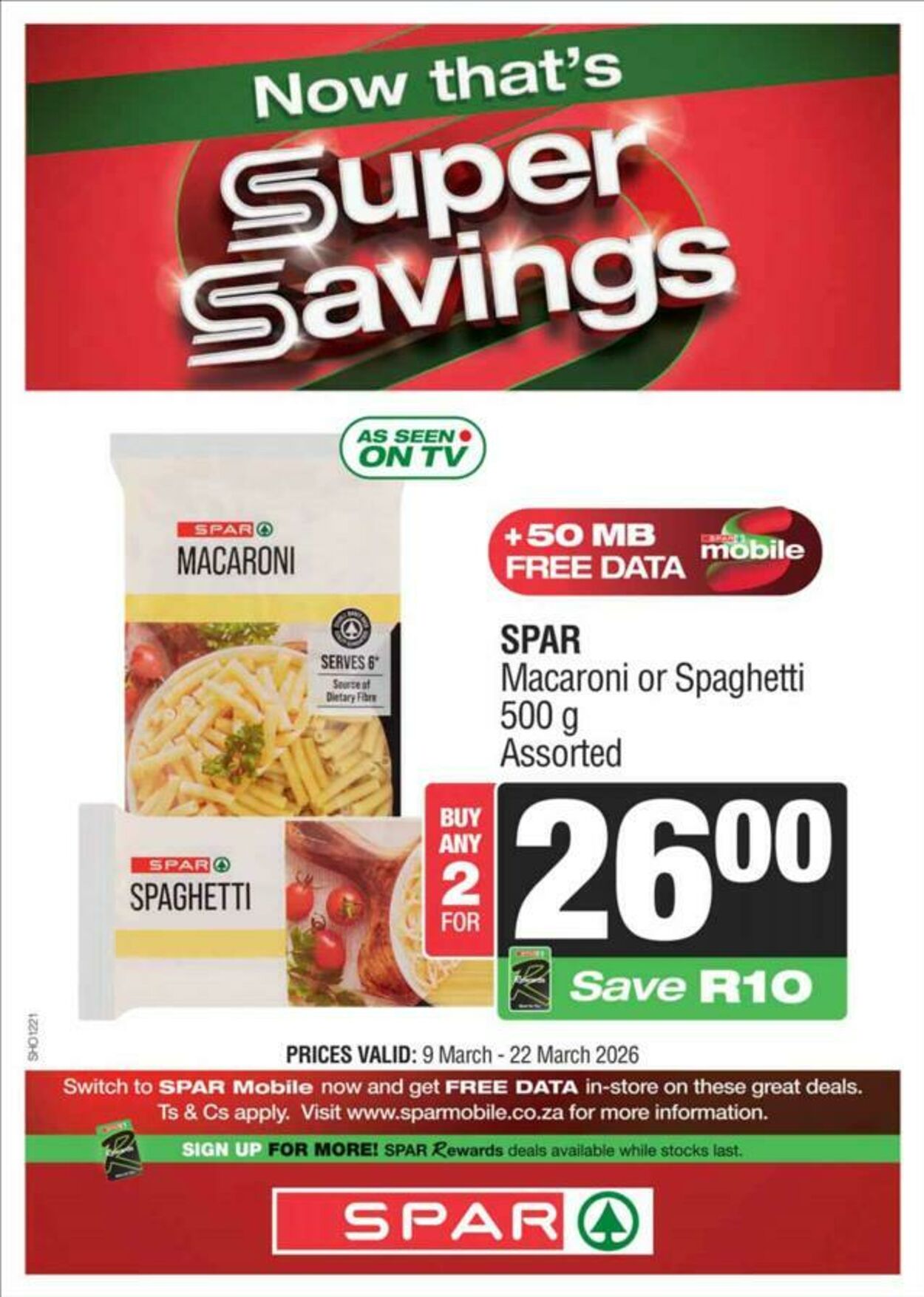 Special Spar 09.03.2026 - 22.03.2026