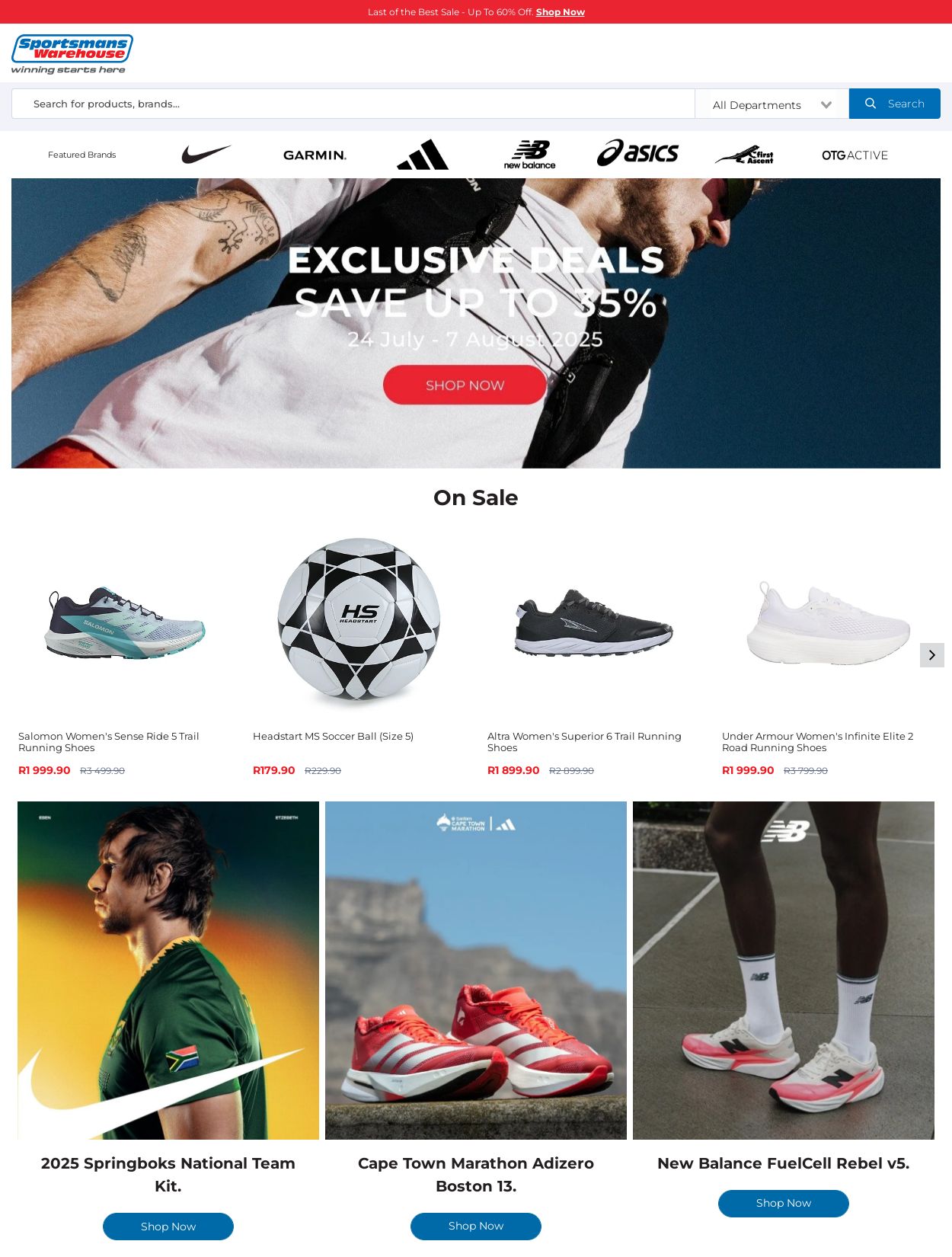 Special Sportsmans Warehouse 30.07.2025 - 07.08.2025