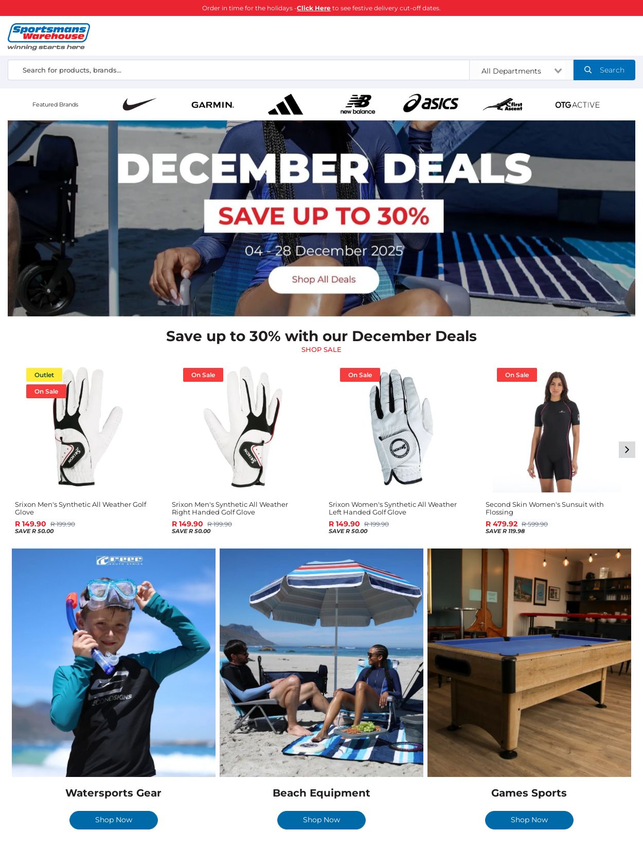 Special Sportsmans Warehouse 24.12.2025 - 01.01.2026