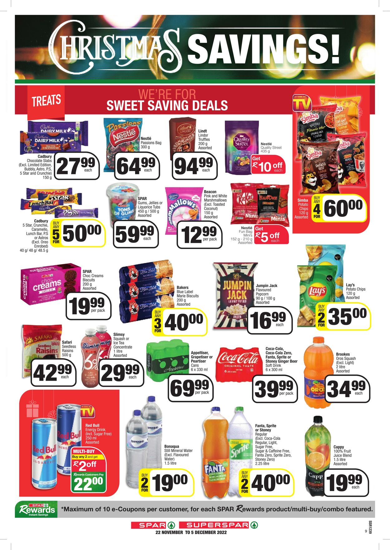 SuperSpar Promotional Leaflet - Christmas 2022 - Valid from 22.11 to 05 ...