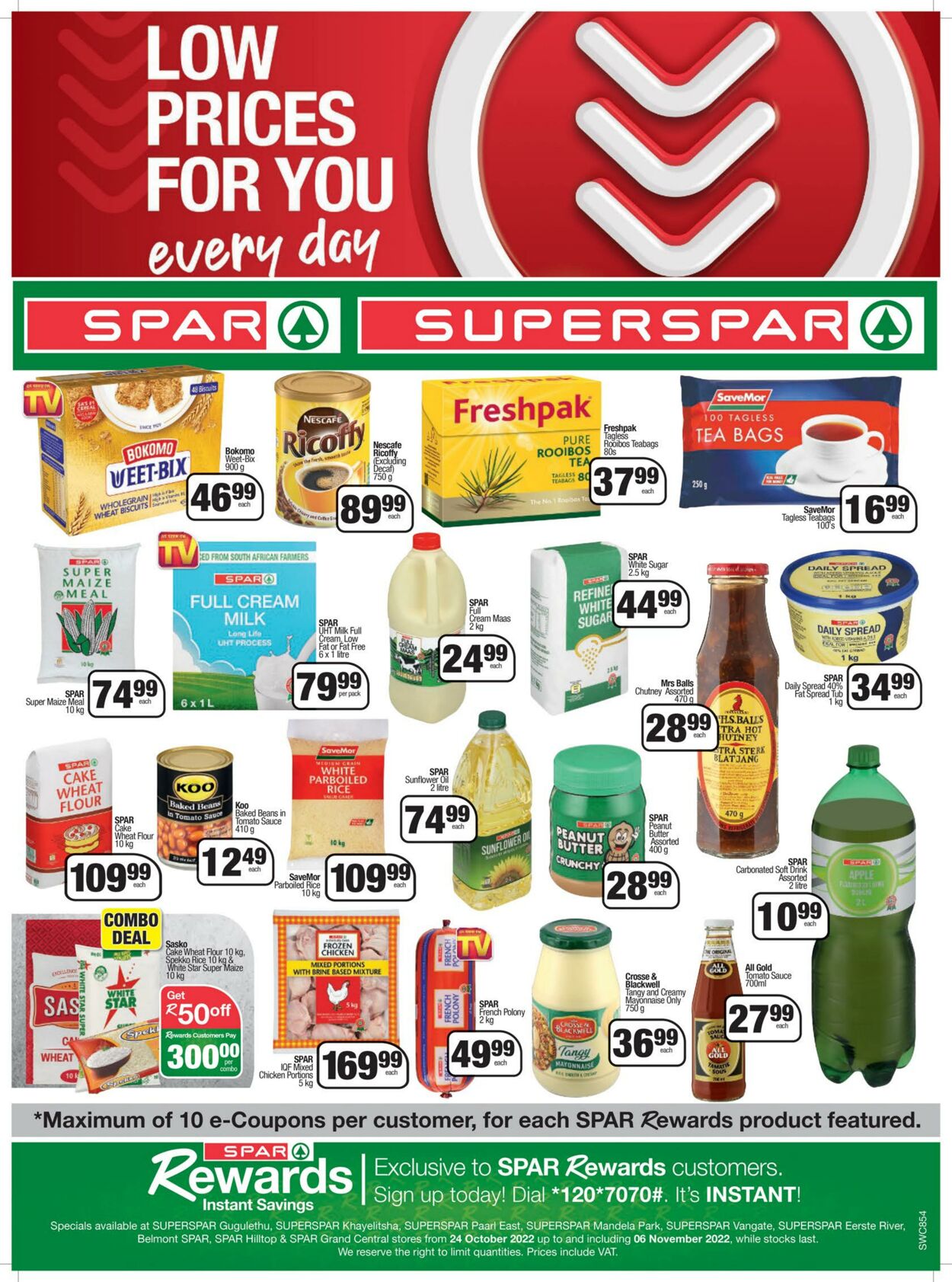 Superspar Promotional Leaflet - Valid From 25.10 To 06.11 - Page Nb 1 