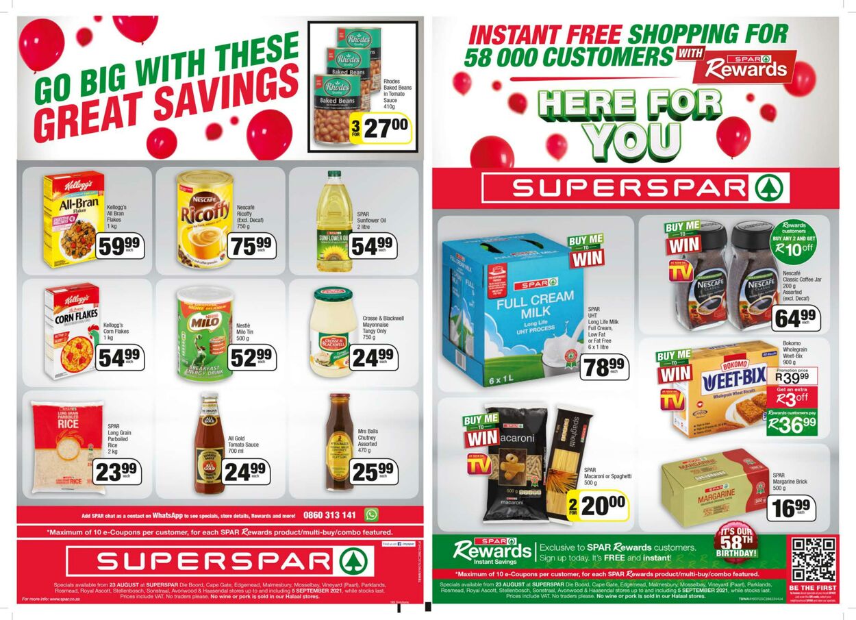 Special SuperSpar 23.08.2021 - 05.09.2021