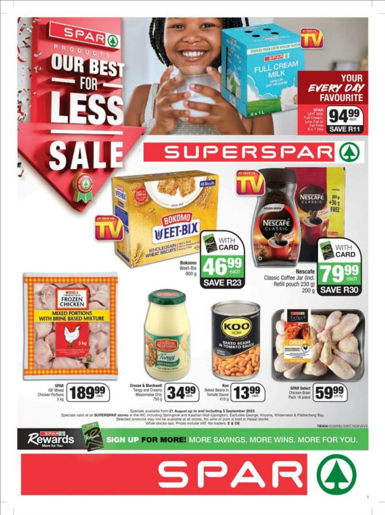 SuperSpar Promotional Leaflet - Valid from 21.08 to 03.09 - Page nb 1 ...