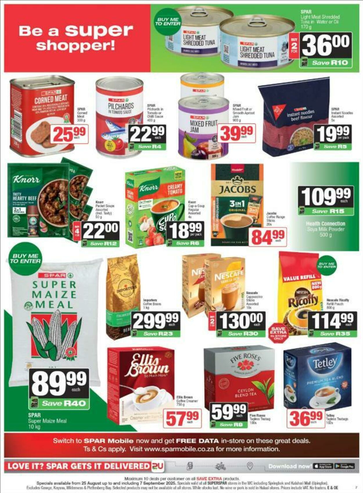 Special SuperSpar 25.08.2025 - 07.09.2025