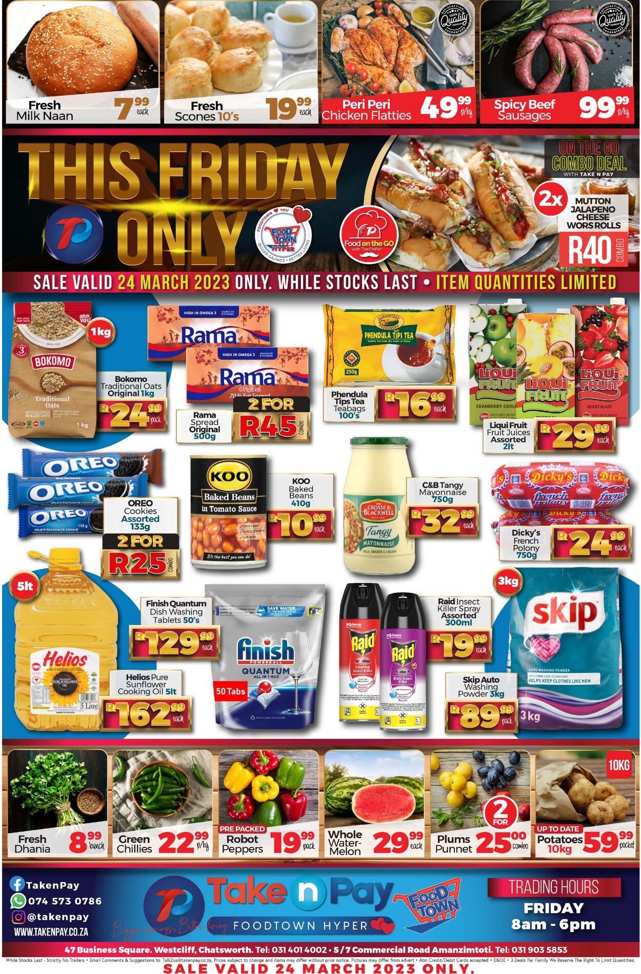 Take n Pay Promotional specials