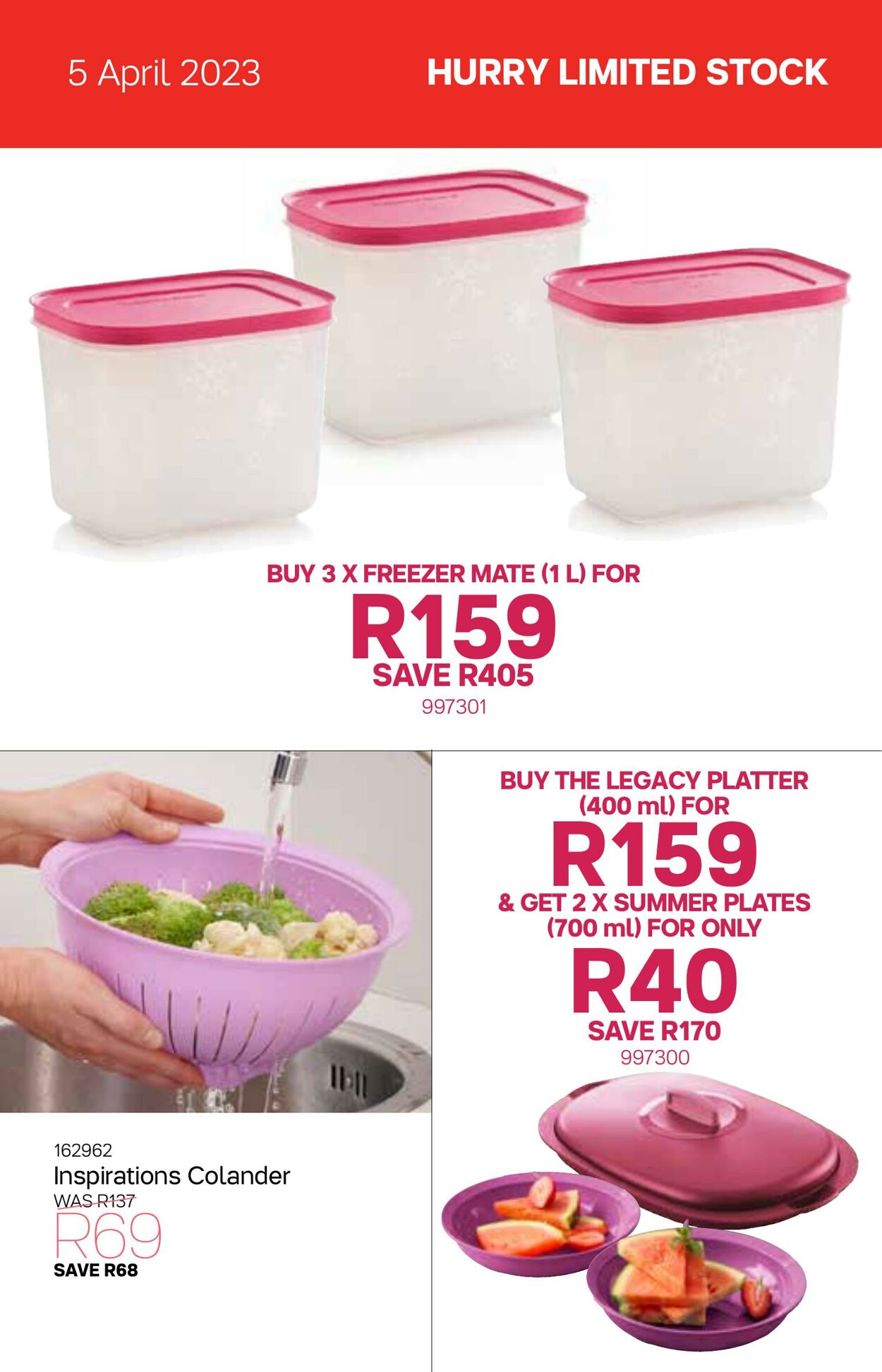 Special Tupperware 05.04.2023 - 09.05.2023