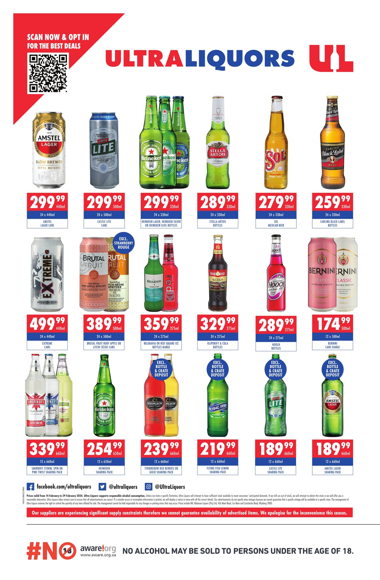 Special Ultra Liquors 14.02.2024 - 29.02.2024