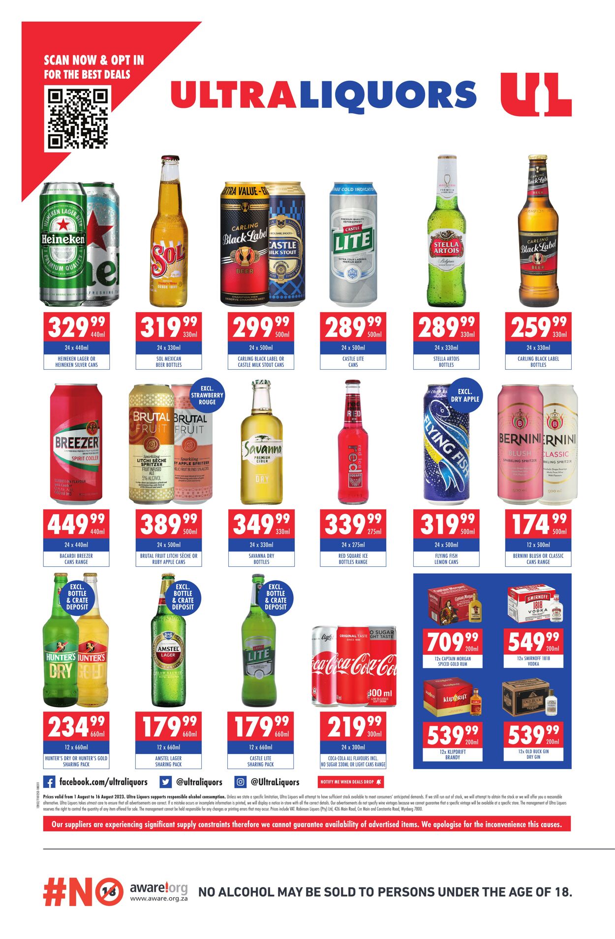 Special Ultra Liquors 01.08.2023 - 16.08.2023