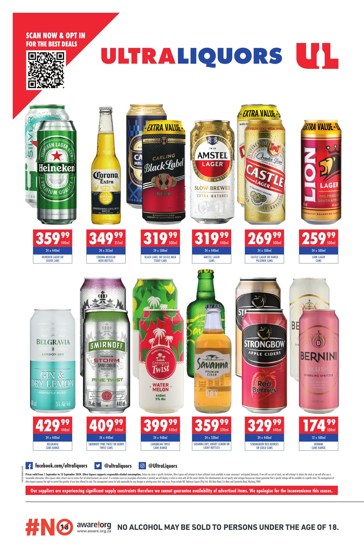 Special Ultra Liquors 01.09.2024 - 15.09.2024