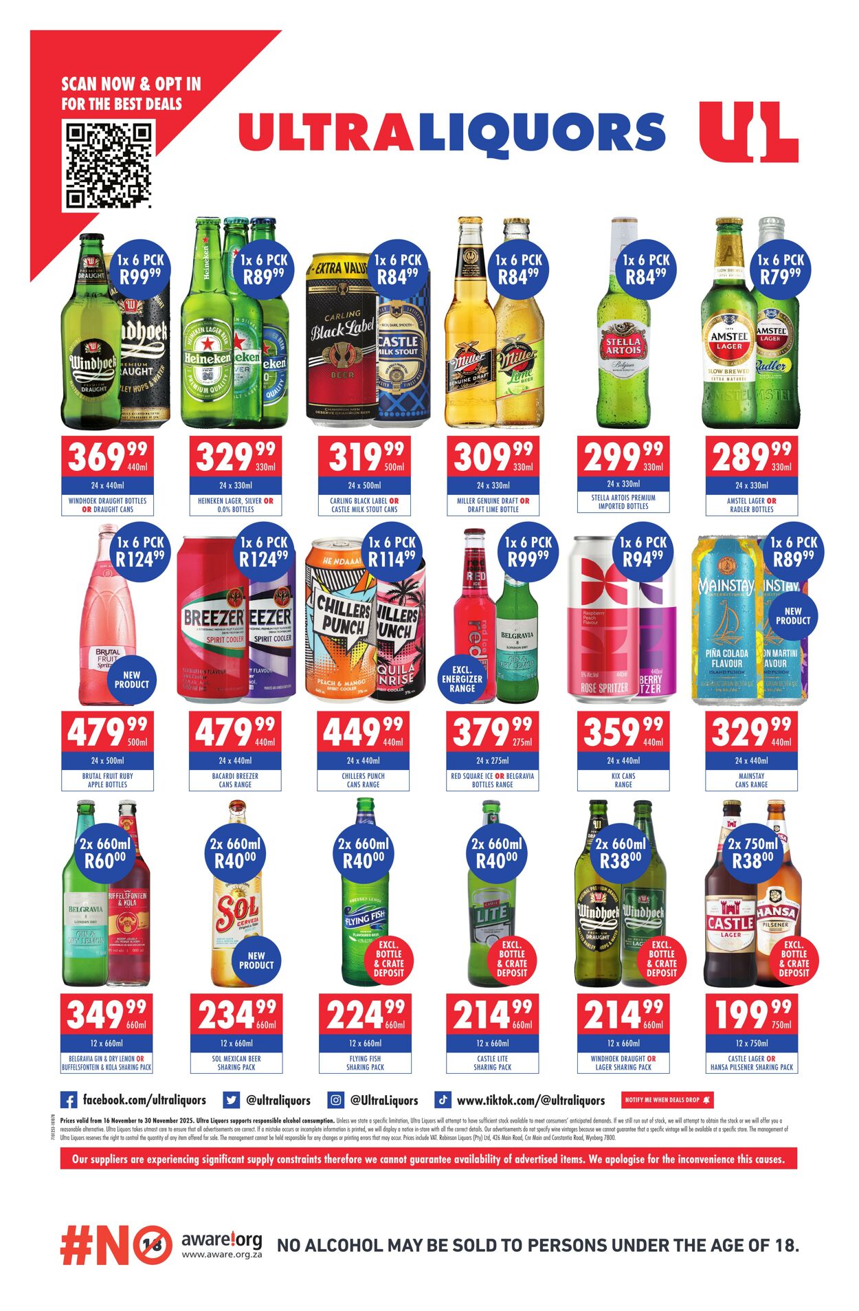 Special Ultra Liquors 16.11.2025 - 30.11.2025