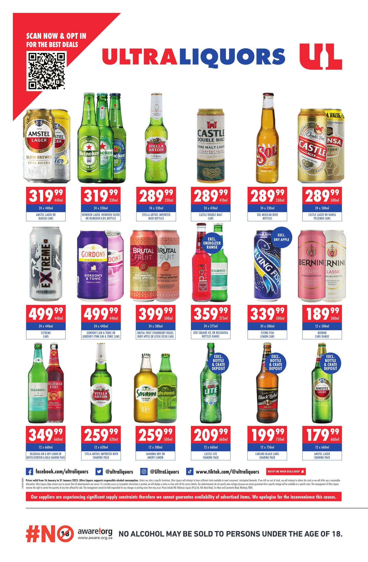 Special Ultra Liquors 16.01.2025 - 31.01.2025