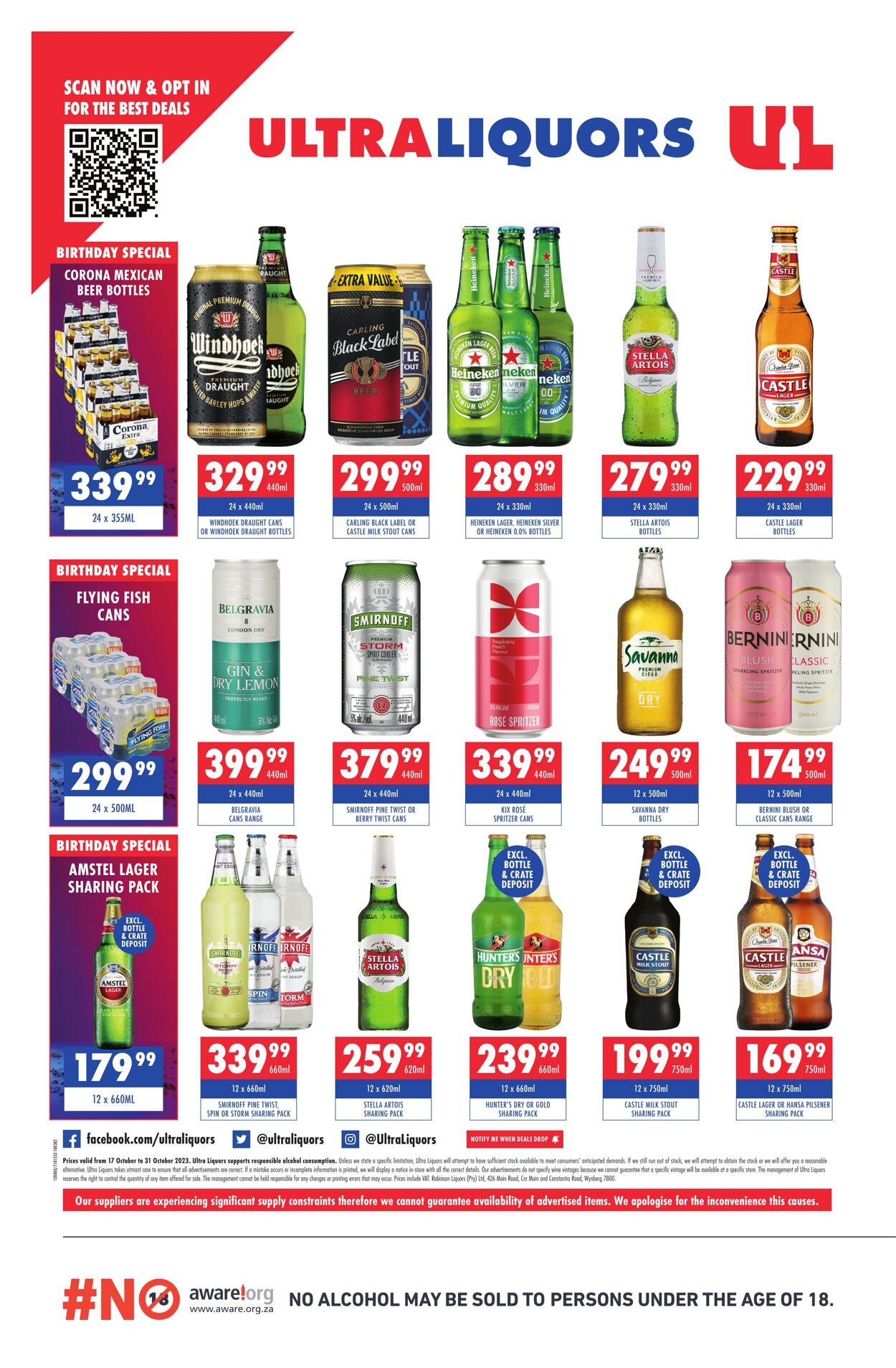Special Ultra Liquors 17.10.2023 - 31.10.2023
