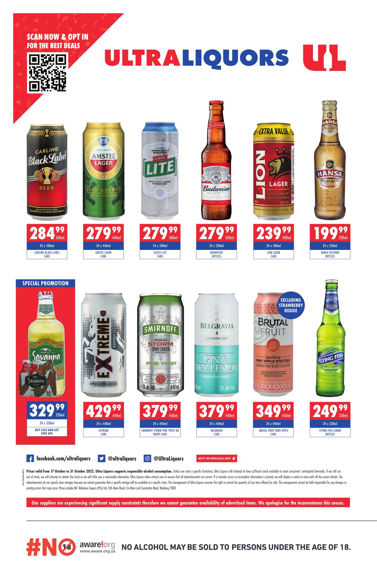 Special Ultra Liquors 17.10.2022 - 31.10.2022