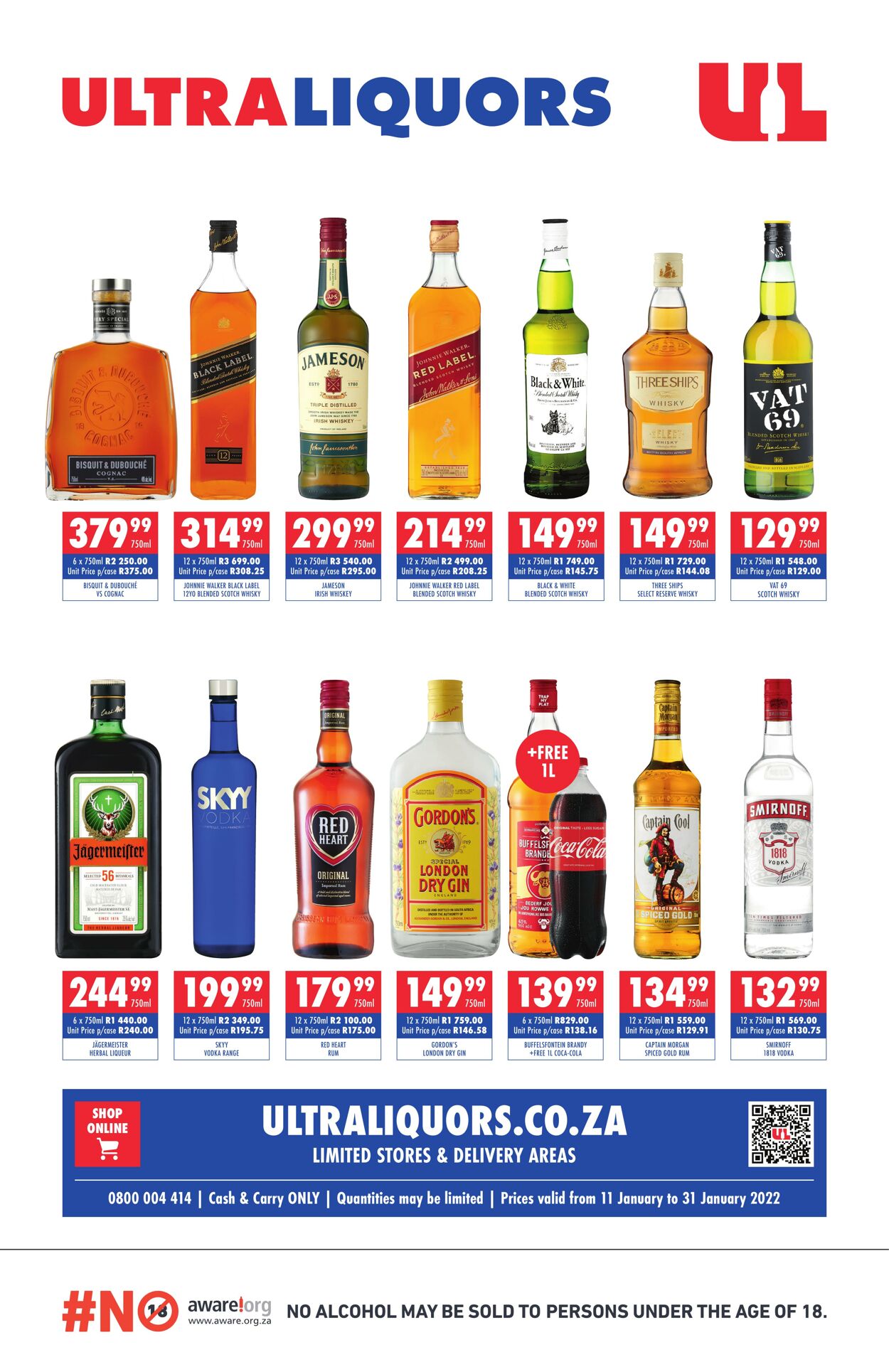 Ultra Liquors Promotional Leaflet - Valid from 11.01 to 31.01 - Page nb ...