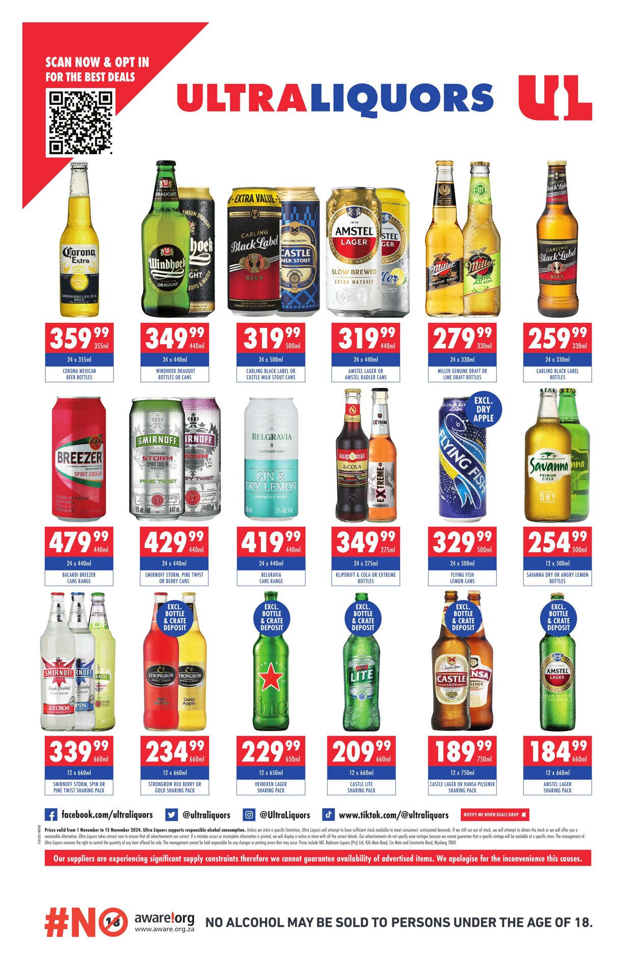 Special Ultra Liquors 01.11.2024 - 15.11.2024