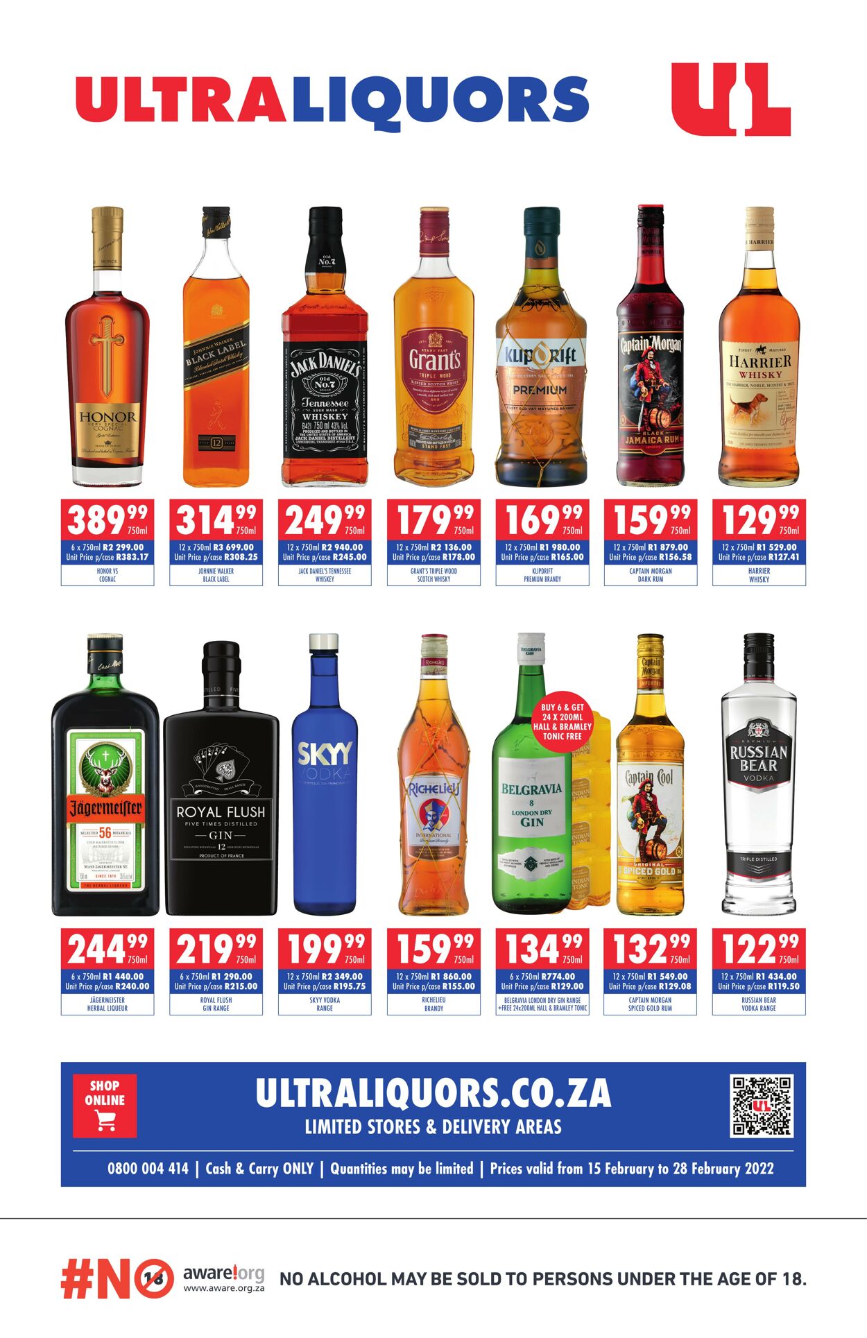 Ultra Liquors Promotional Leaflet - Valid from 15.02 to 28.02 - Page nb ...