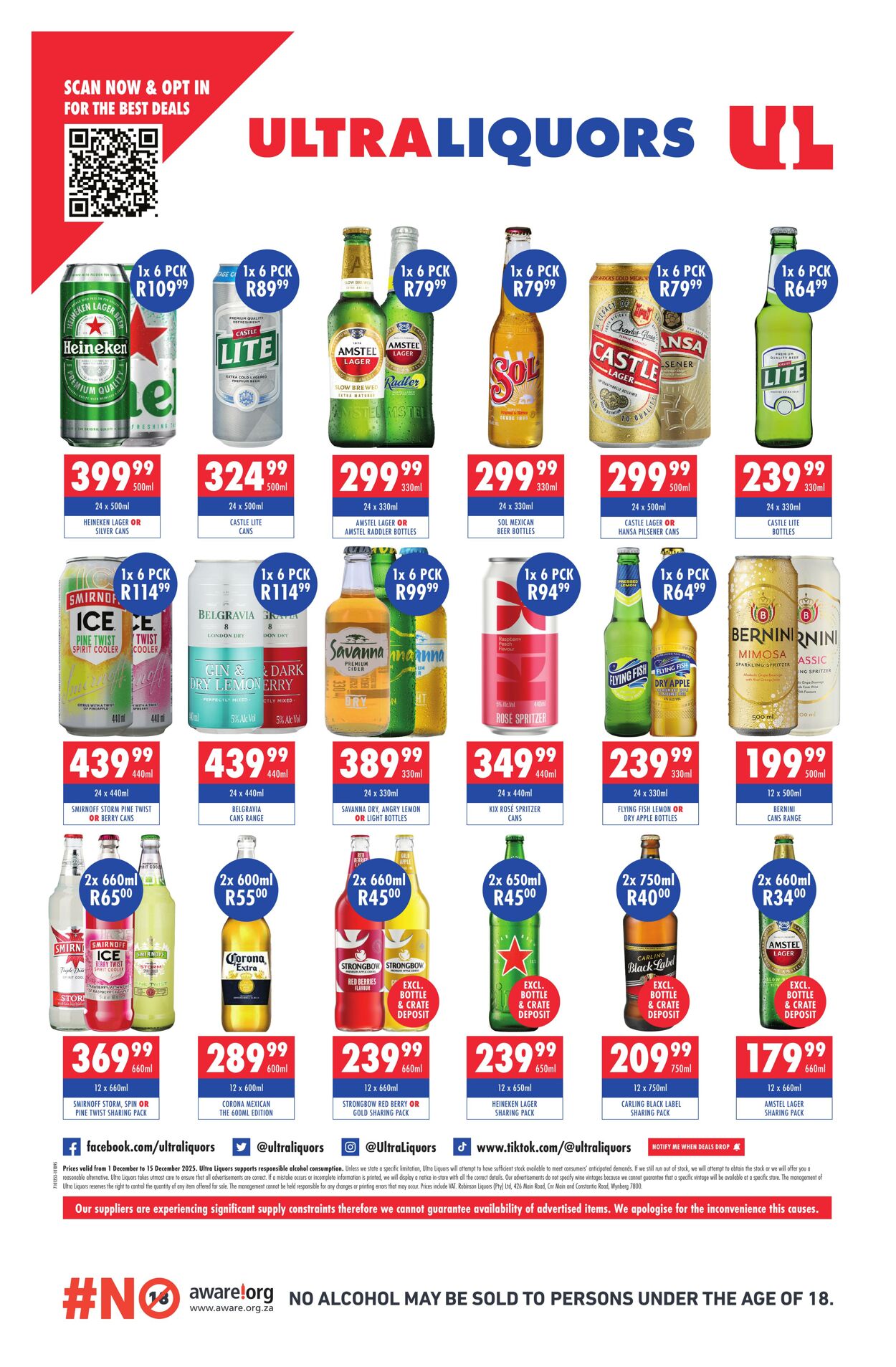 Special Ultra Liquors 01.12.2025 - 15.12.2025