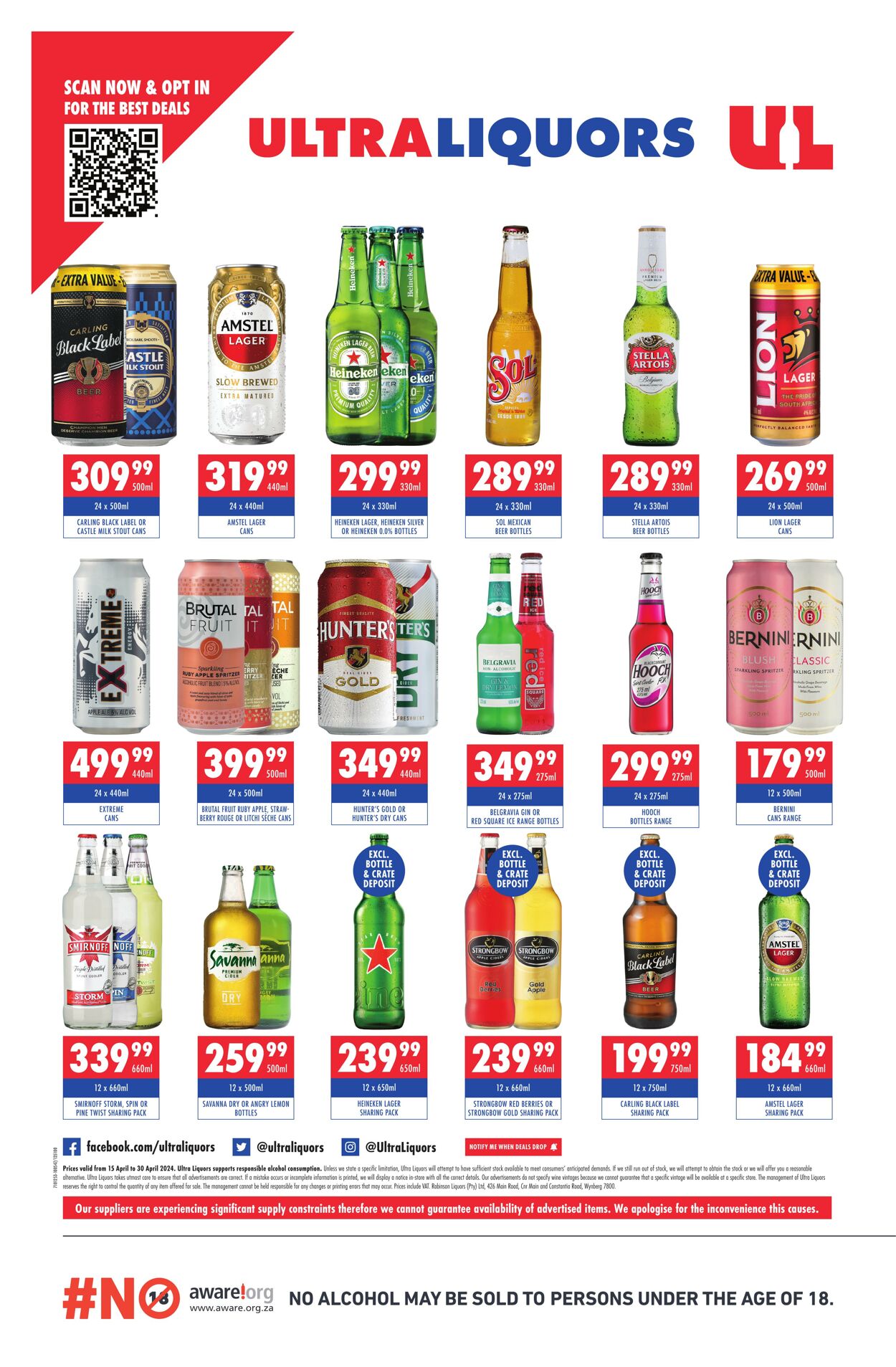 Special Ultra Liquors 15.04.2024 - 30.04.2024