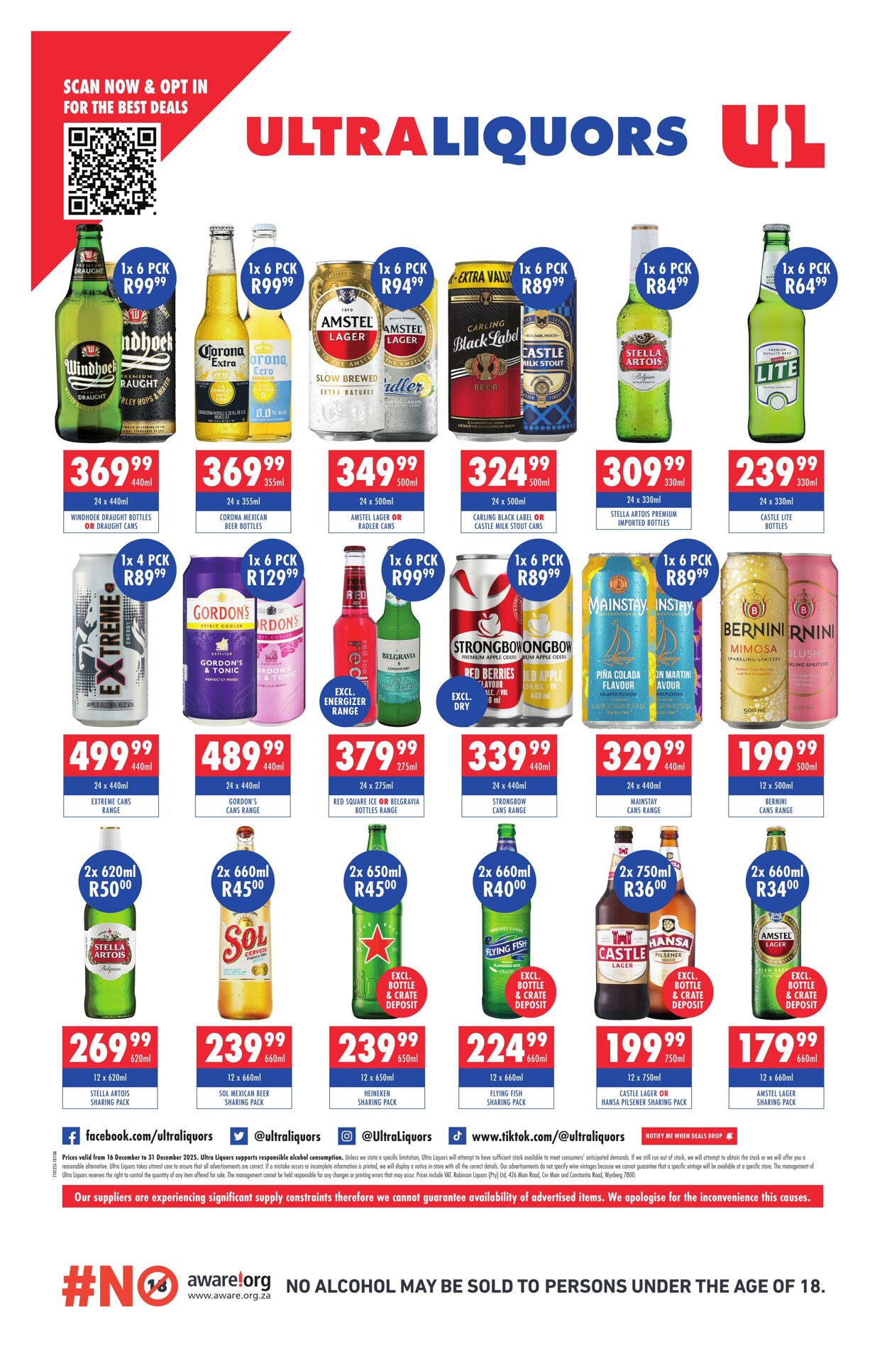 Special Ultra Liquors 16.12.2025 - 31.12.2025