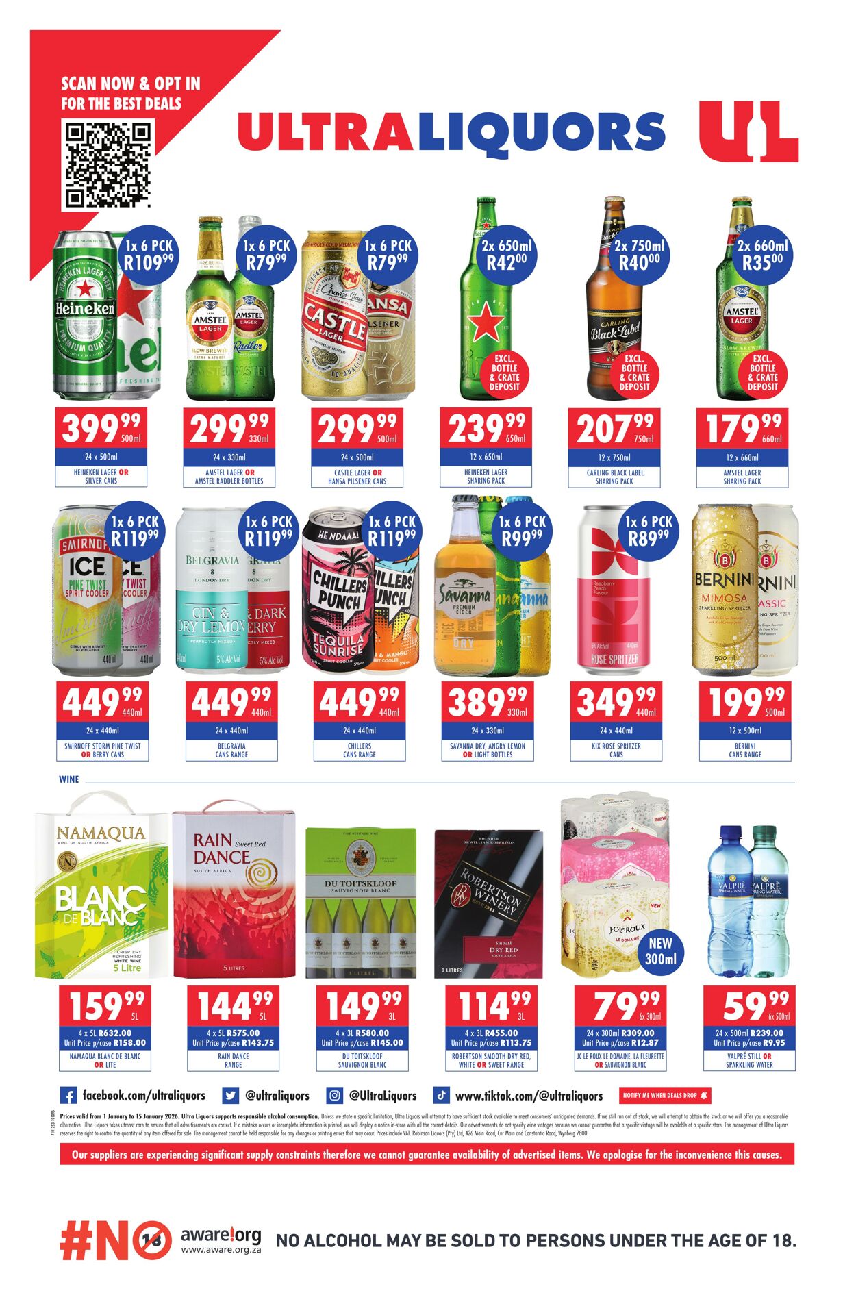 Special Ultra Liquors 01.01.2026 - 15.01.2026