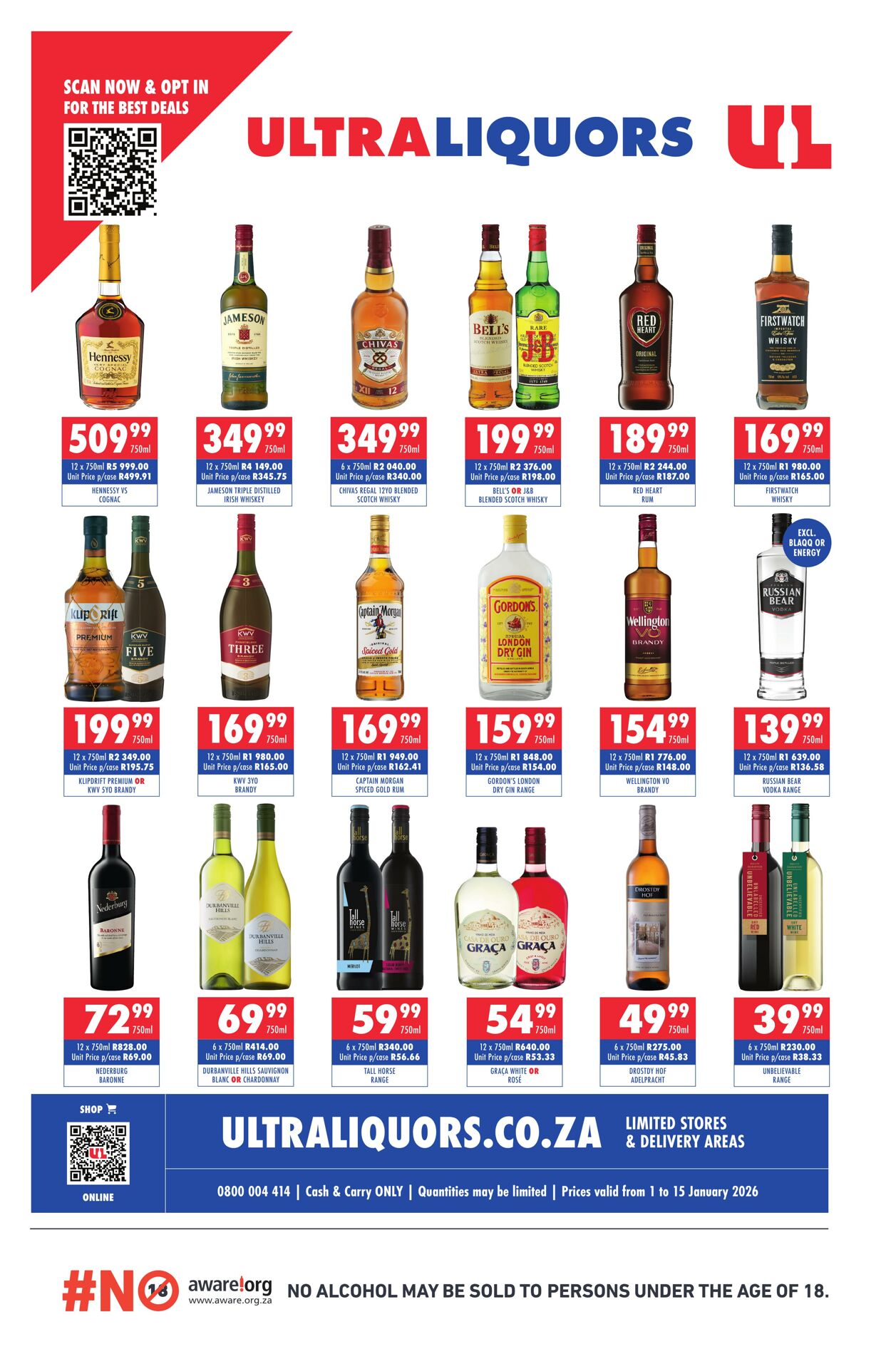 Ultra Liquors Promotional specials