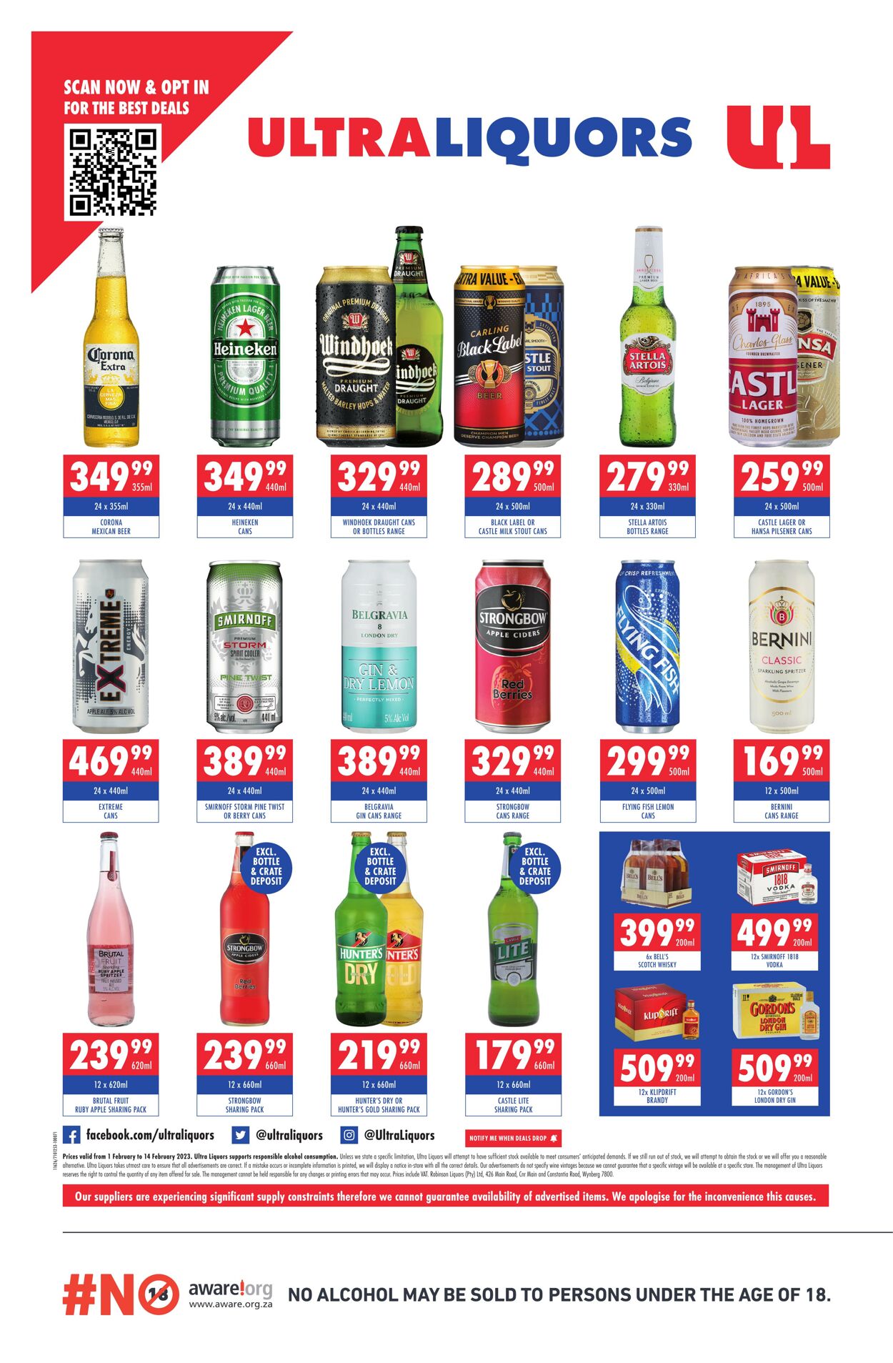 Special Ultra Liquors 01.02.2023 - 14.02.2023
