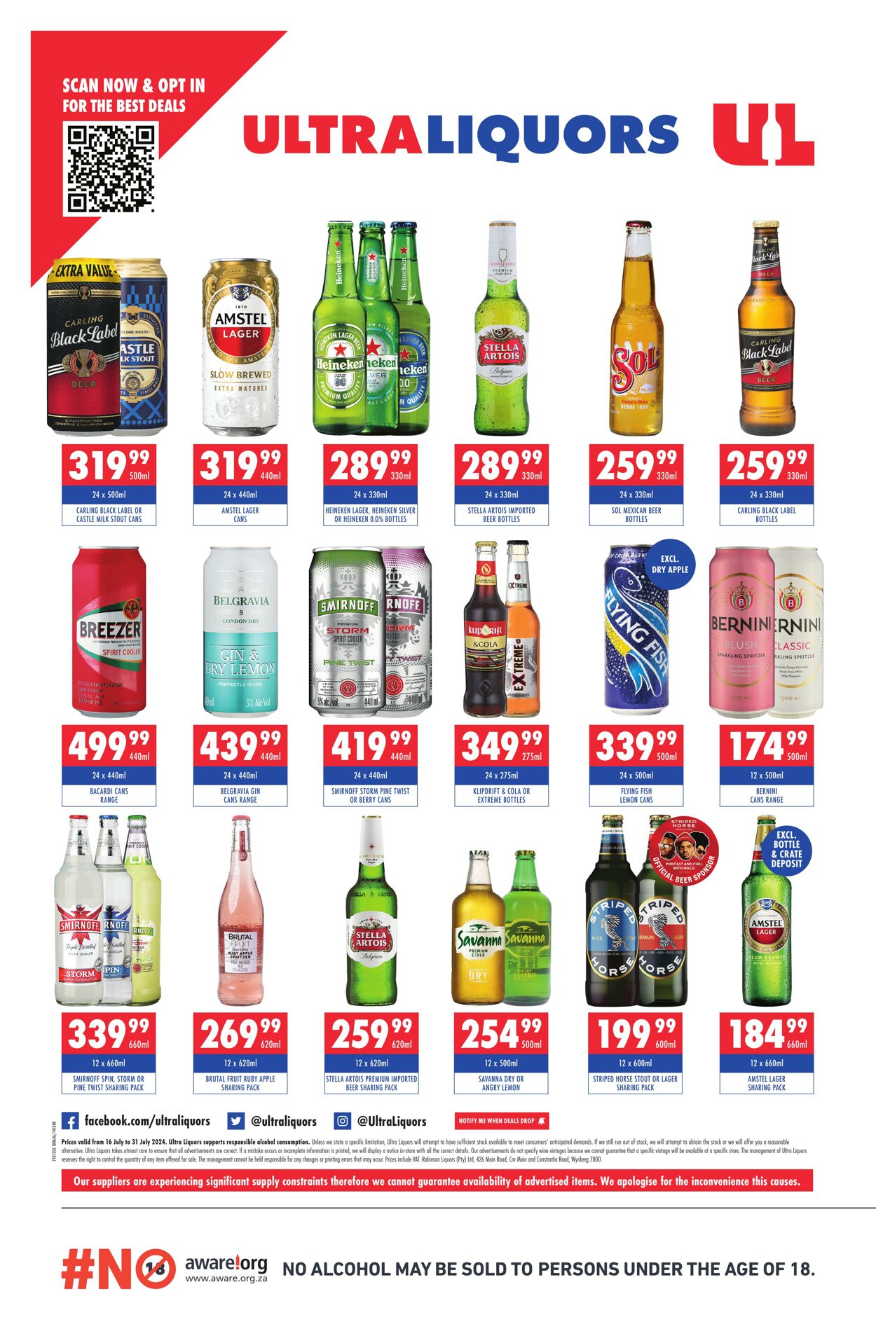 Special Ultra Liquors 16.07.2024 - 31.07.2024